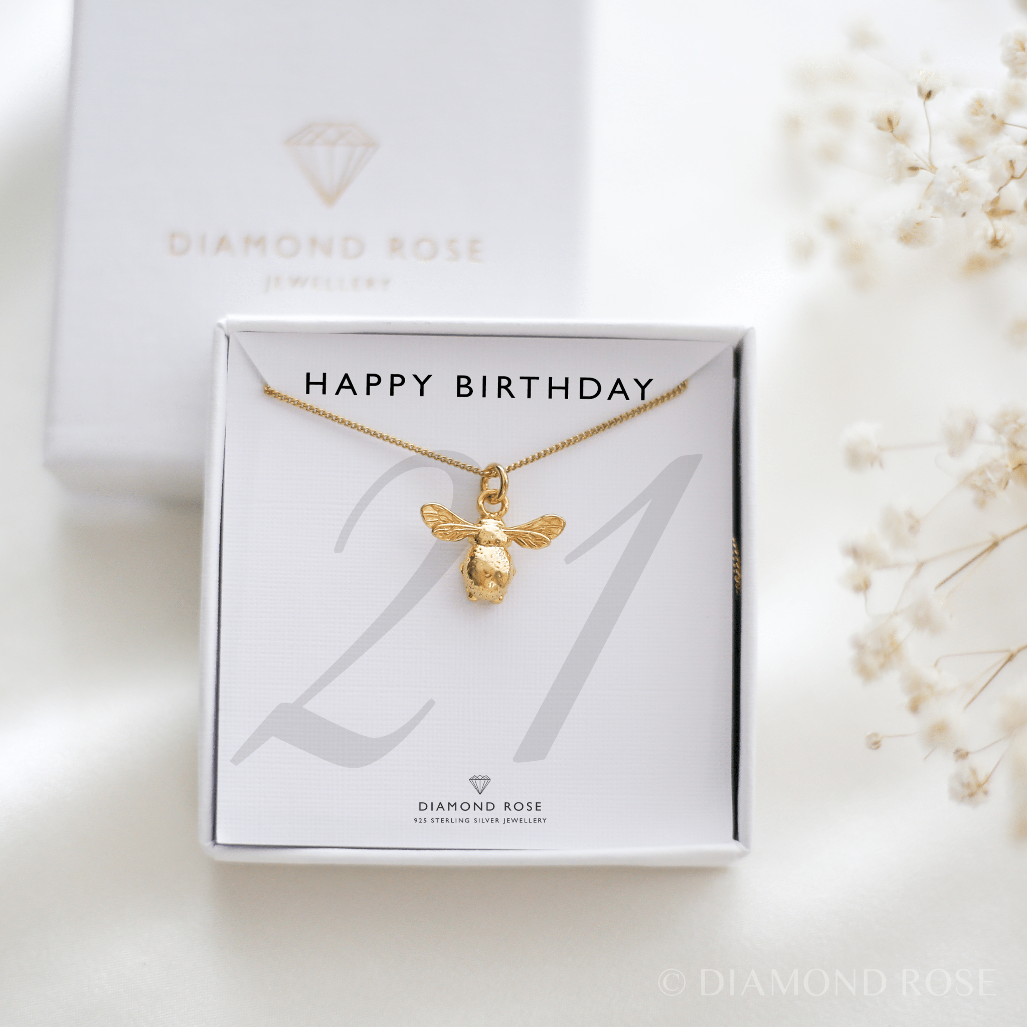 21st Birthday Gift - Bumblebee Necklace