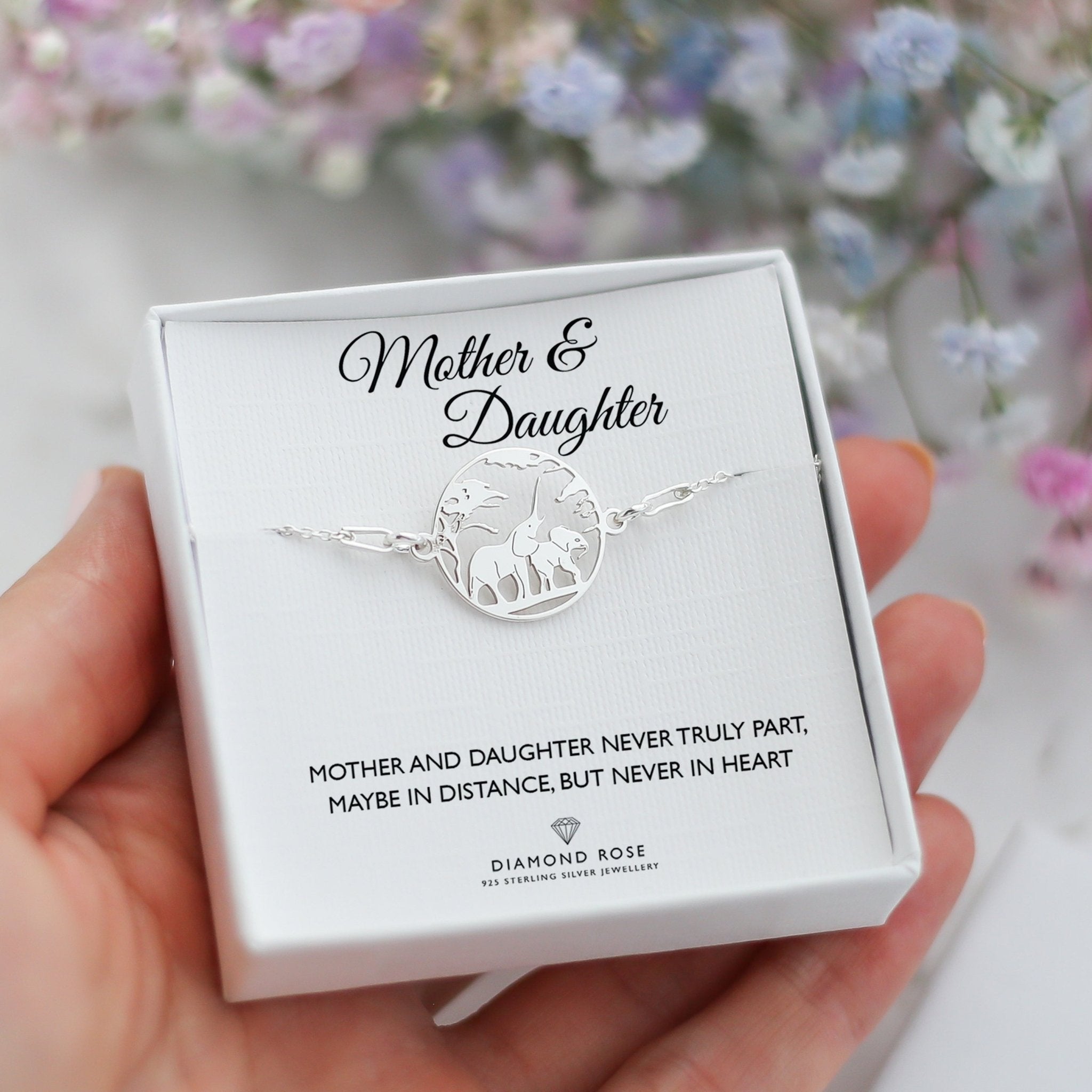 Mother and Daughter Gift - Elephant Bracelet