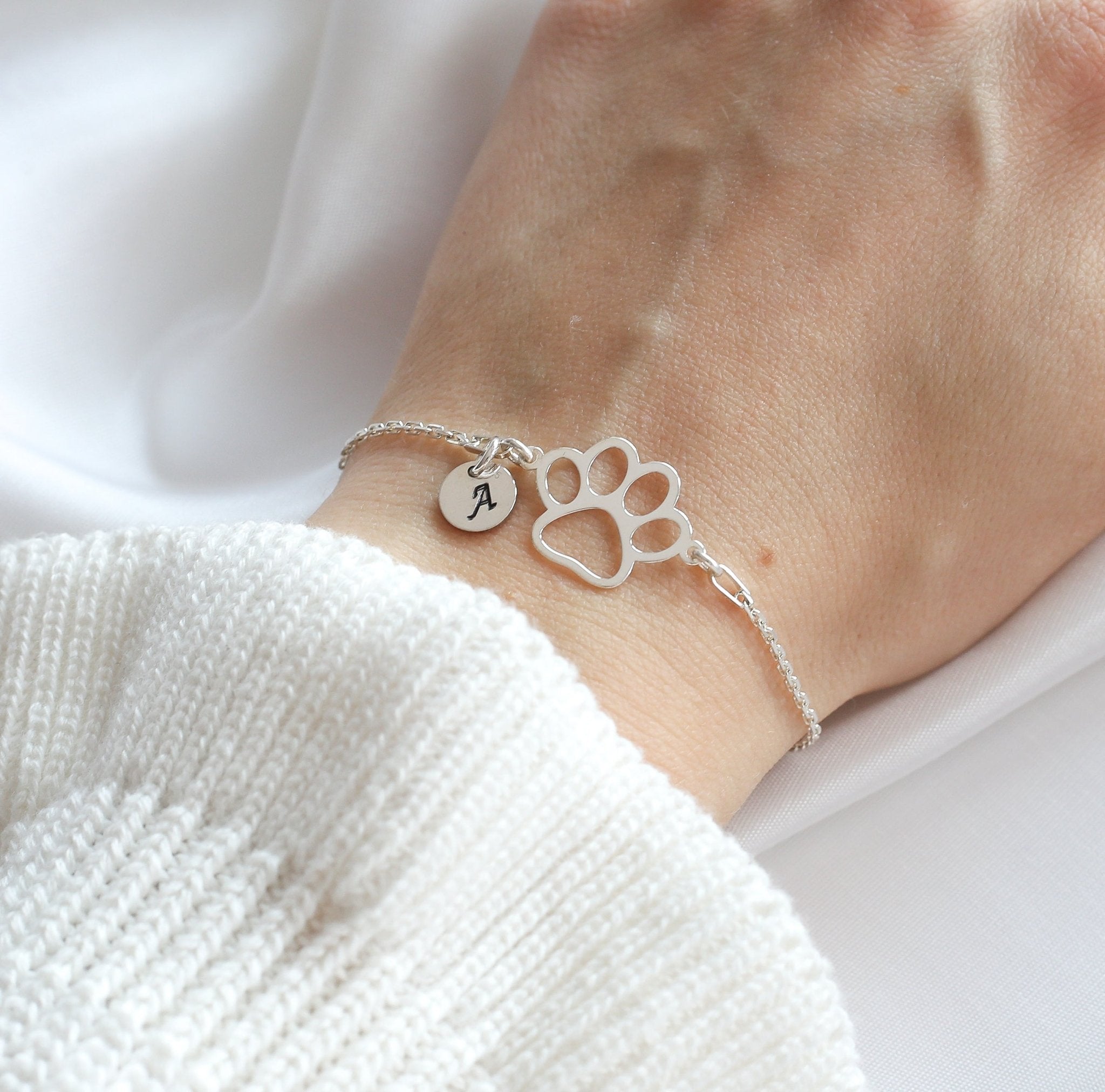 Personalised Paw Print Bracelet