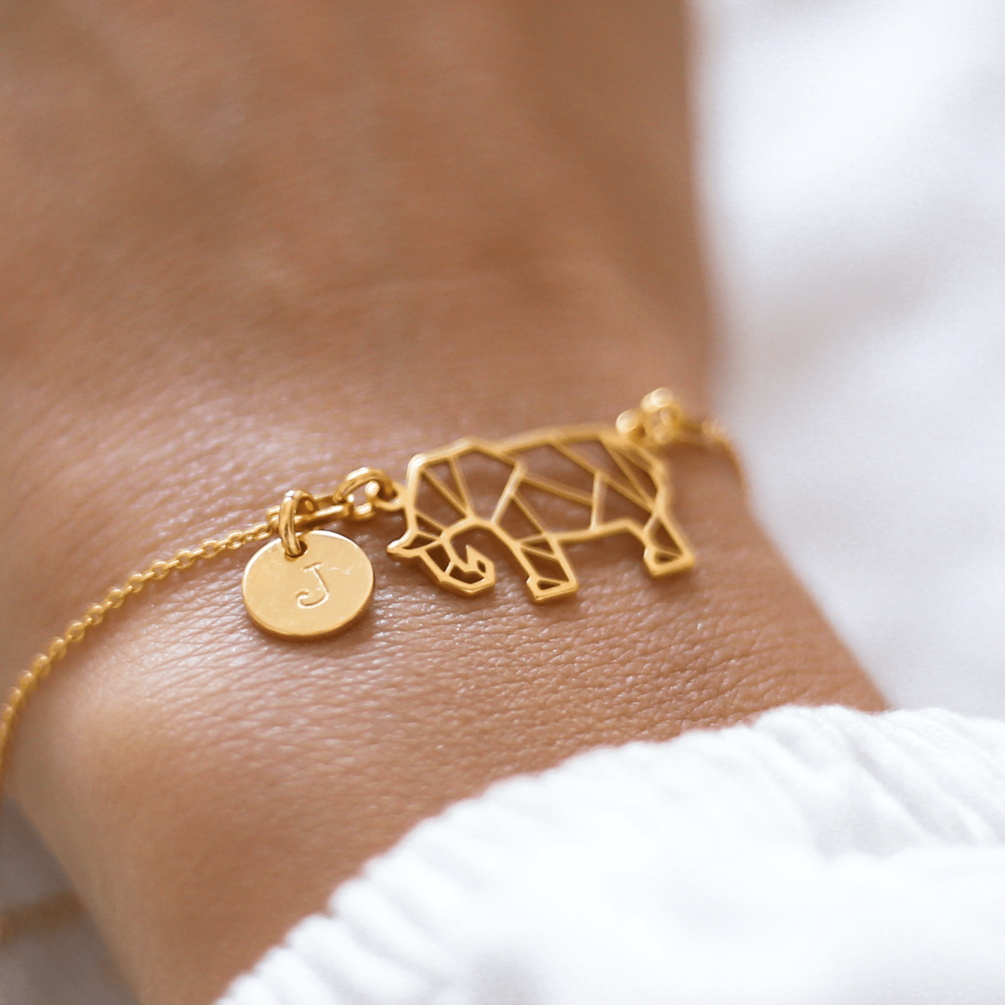 Personalised Elephant Bracelet