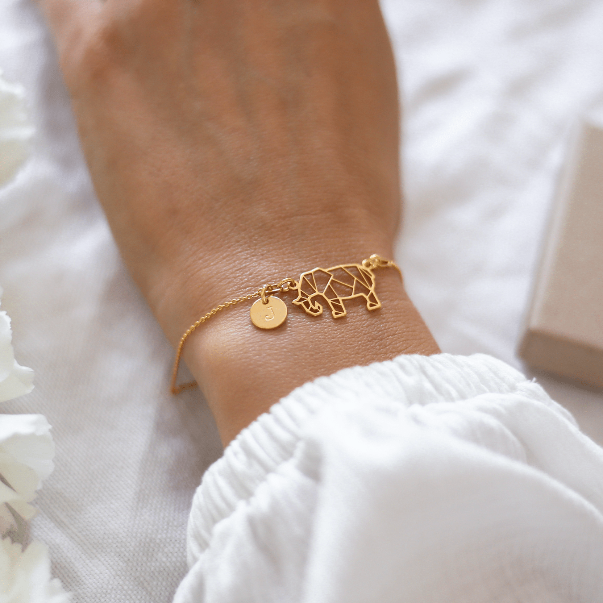 Personalised Elephant Bracelet