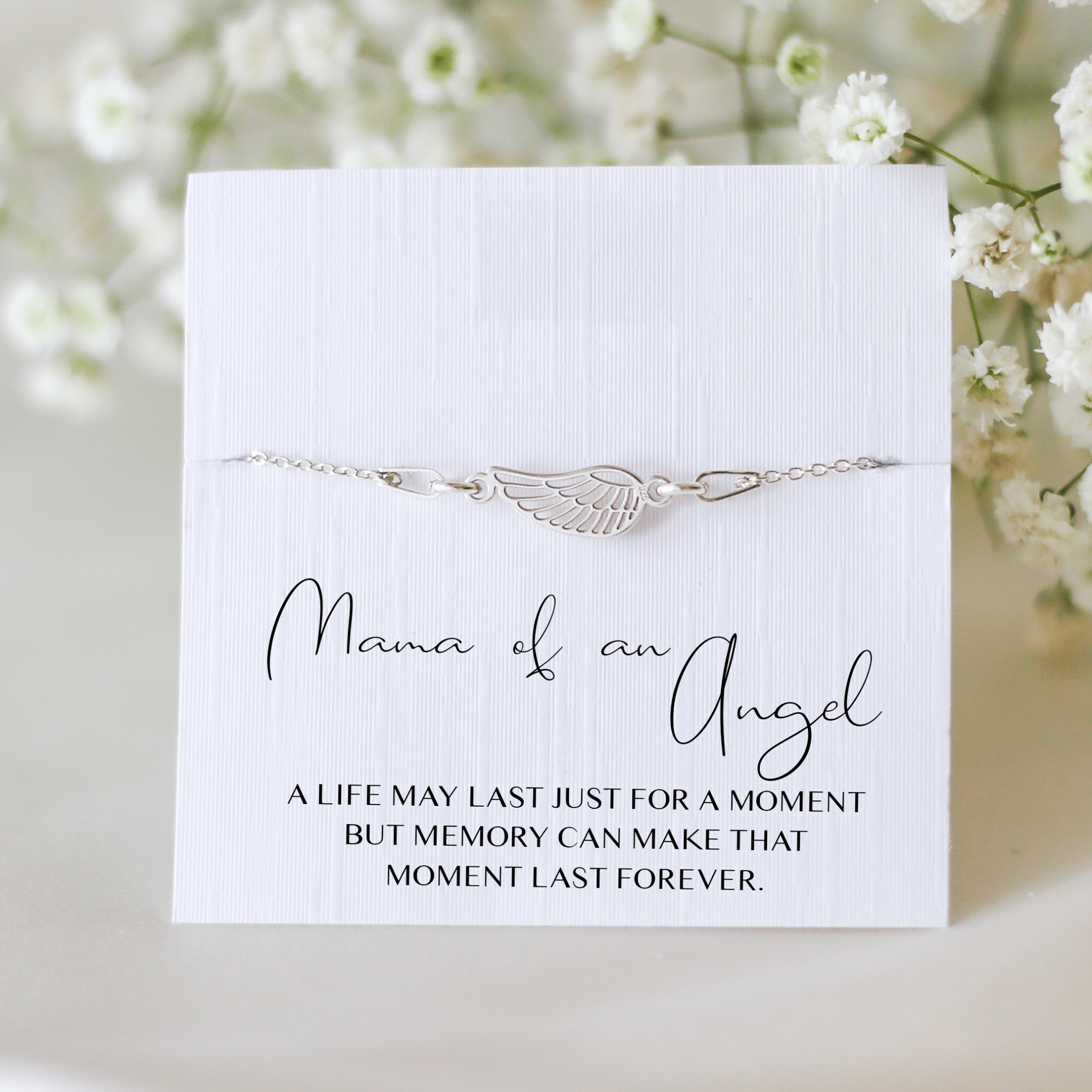 Mama of an Angel - Angel Wing Bracelet