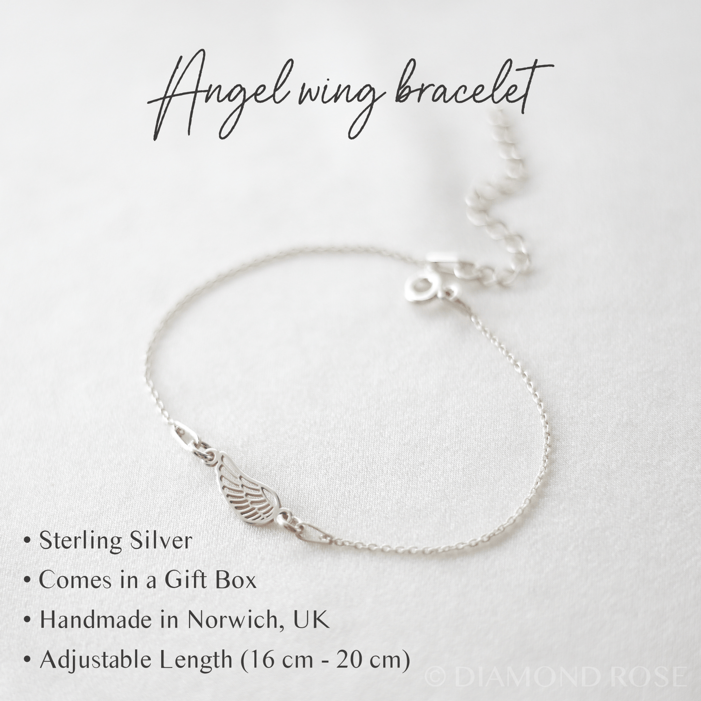 In Loving Memory - Angel Wing Bracelet