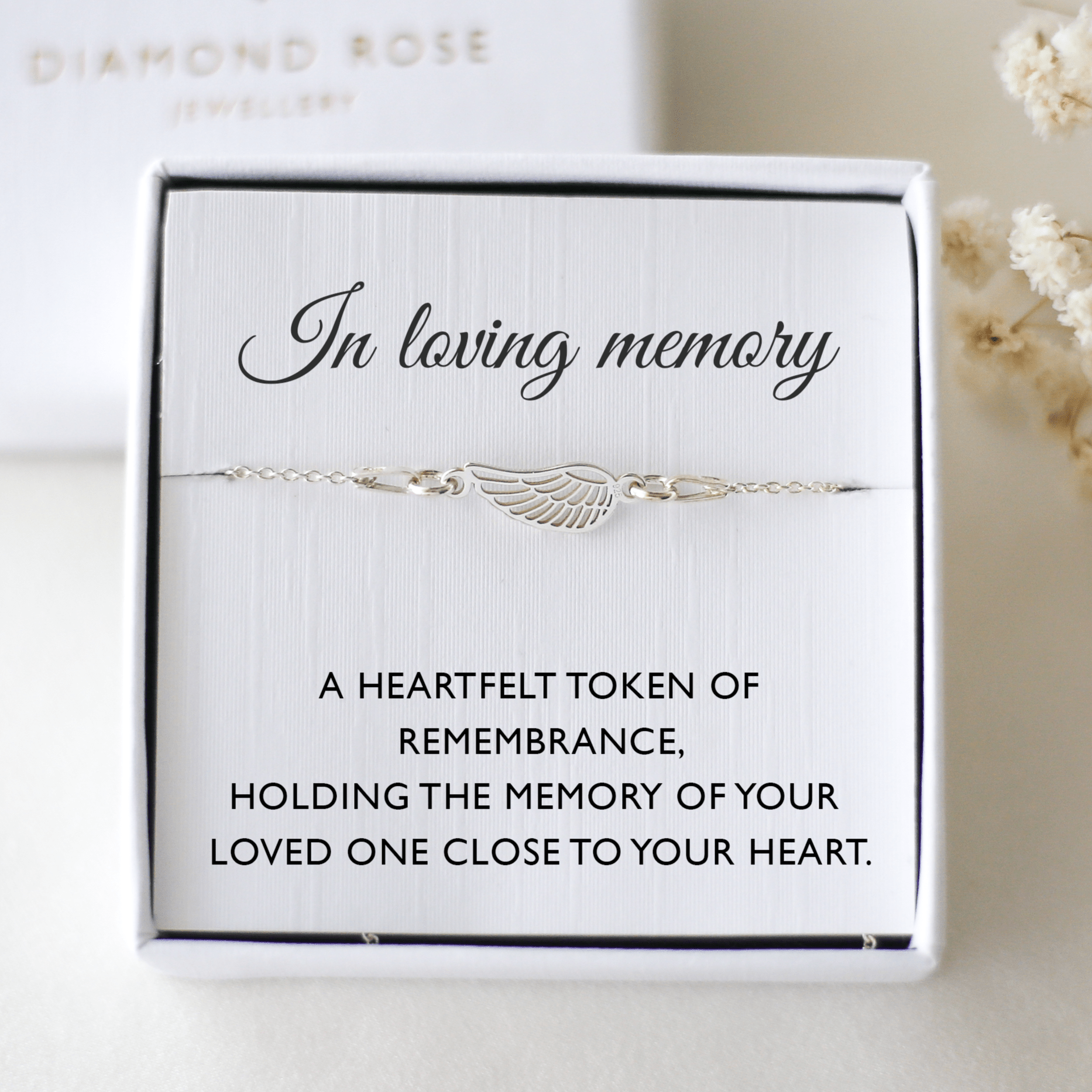 In Loving Memory - Angel Wing Bracelet