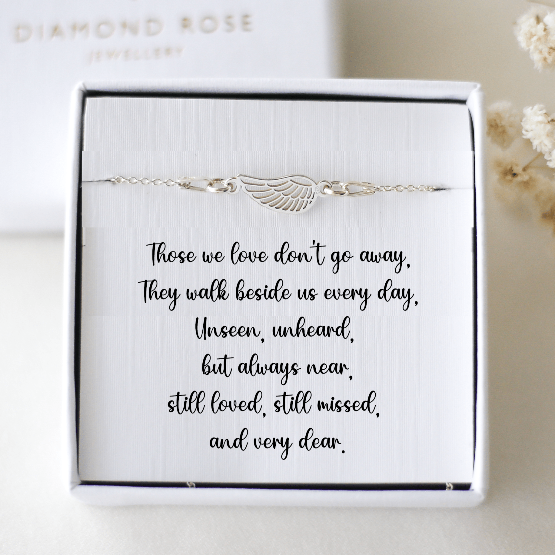 Gift For Loss - Angel Wing Bracelet