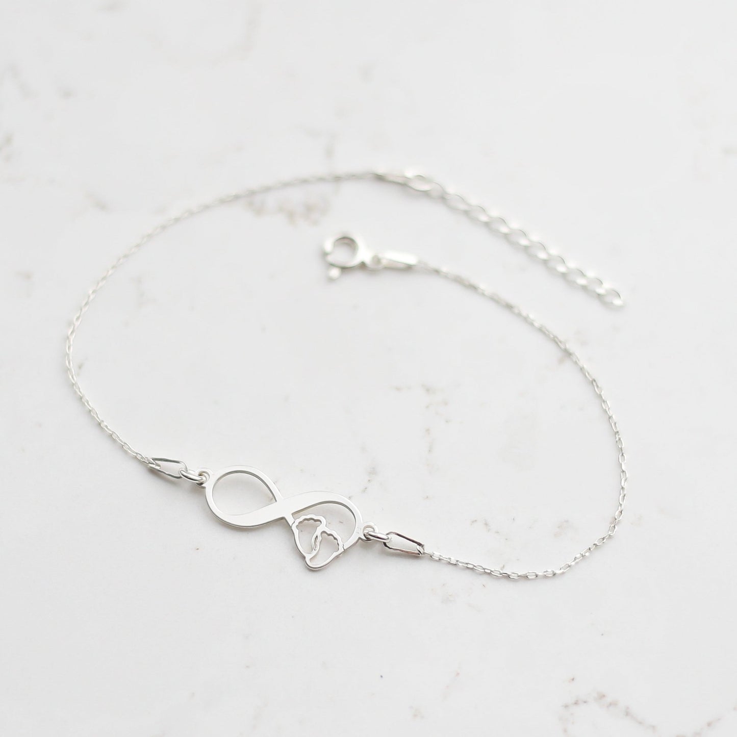 Infinity Baby Feet Bracelet