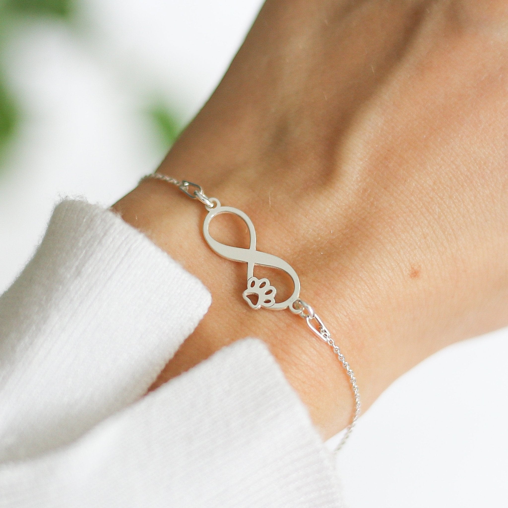 Infinity Paw Print Bracelet