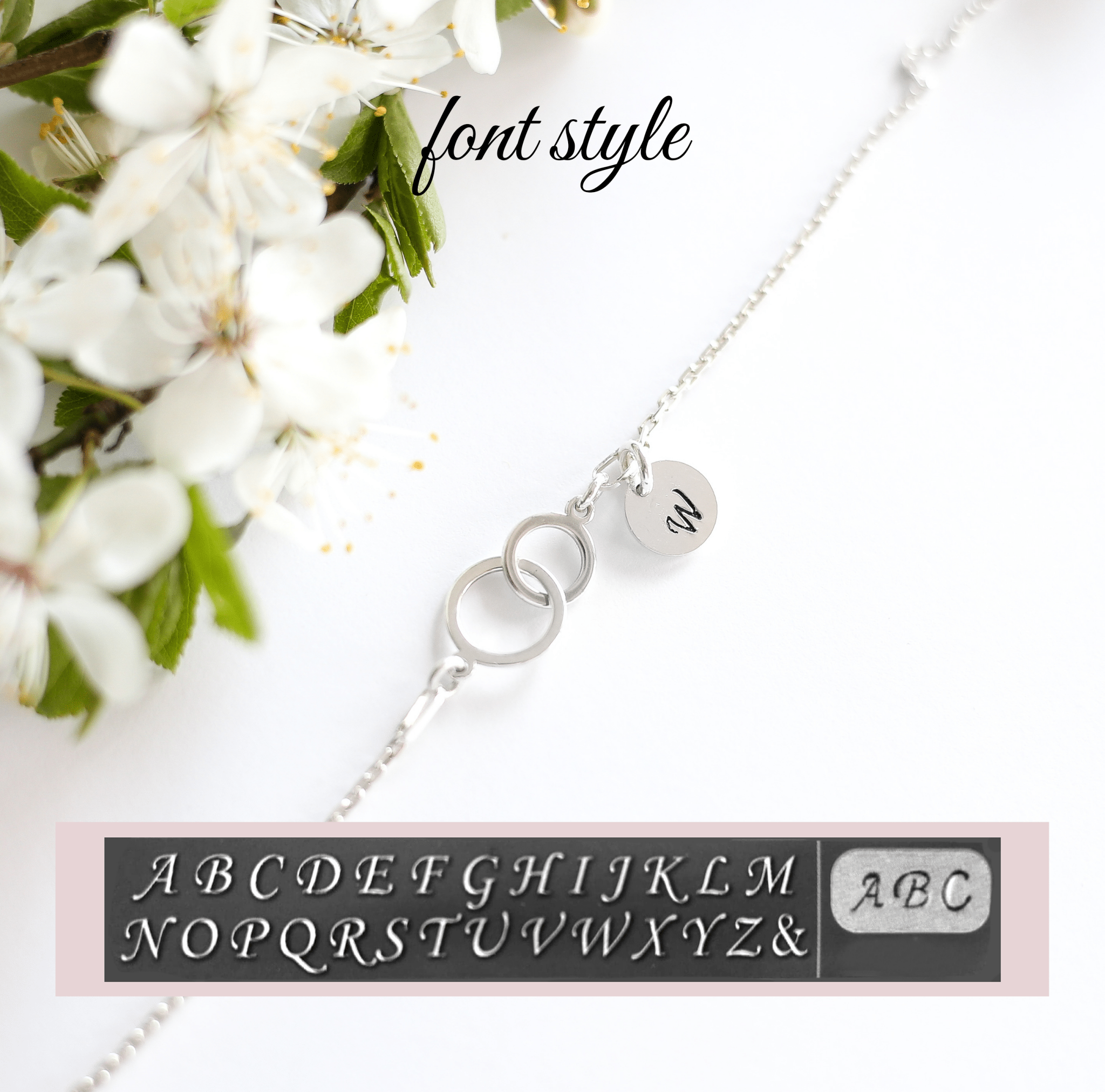 Personalised Interlocking Circle Bracelet