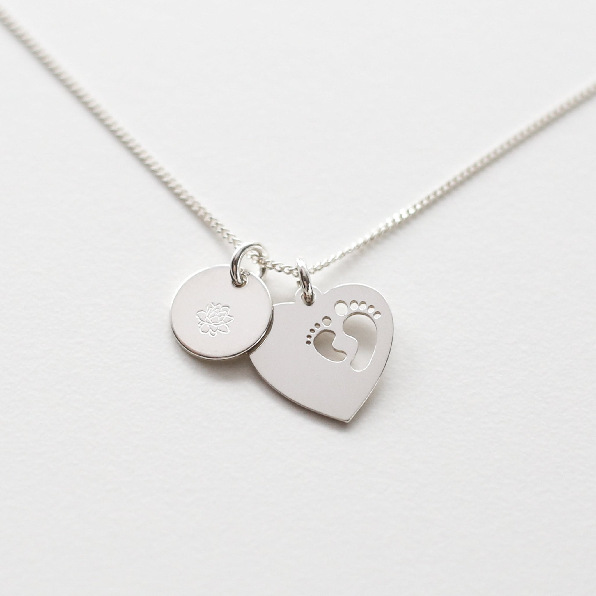 Baby Feet Personalised Necklace