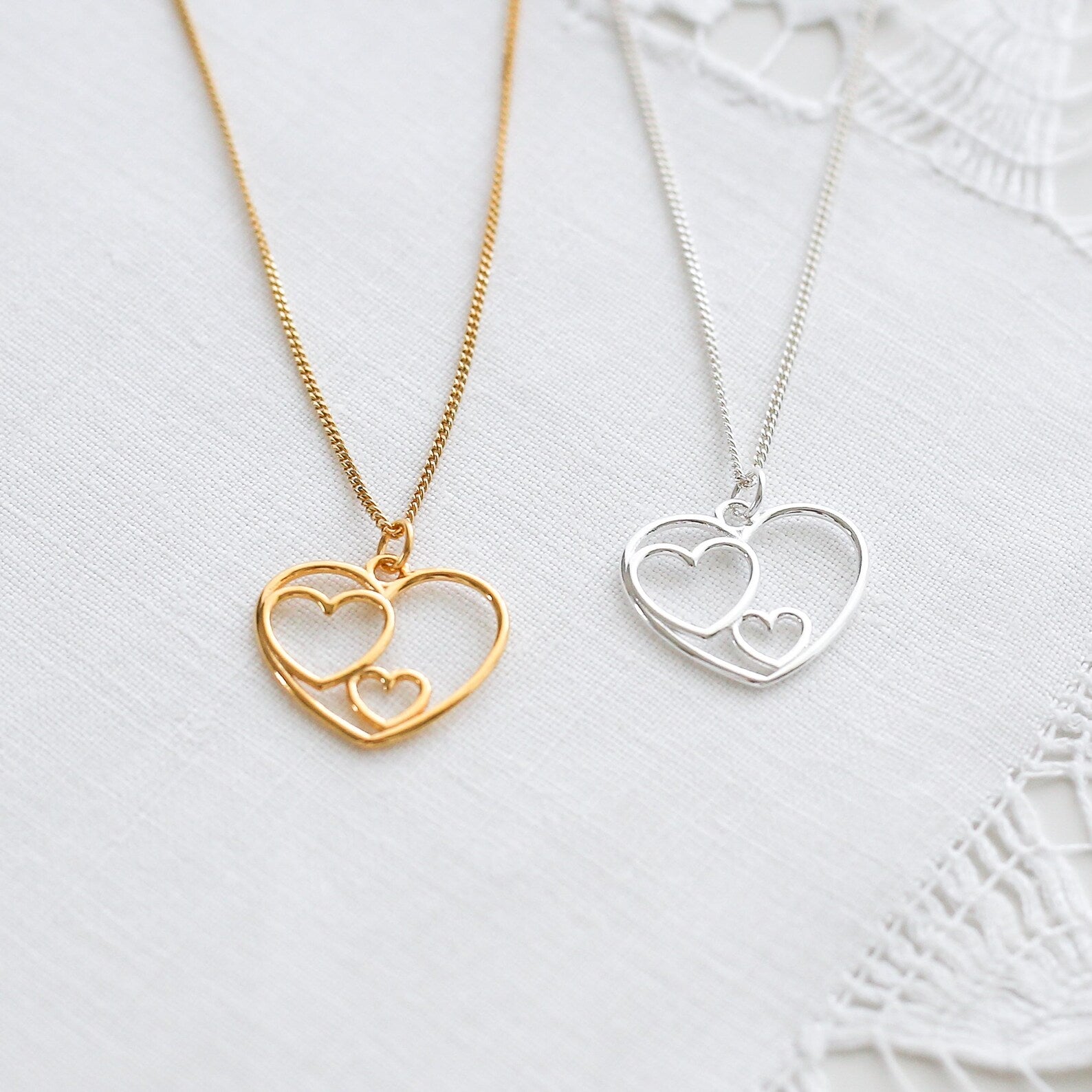 80th Birthday Gift - Heart Necklace