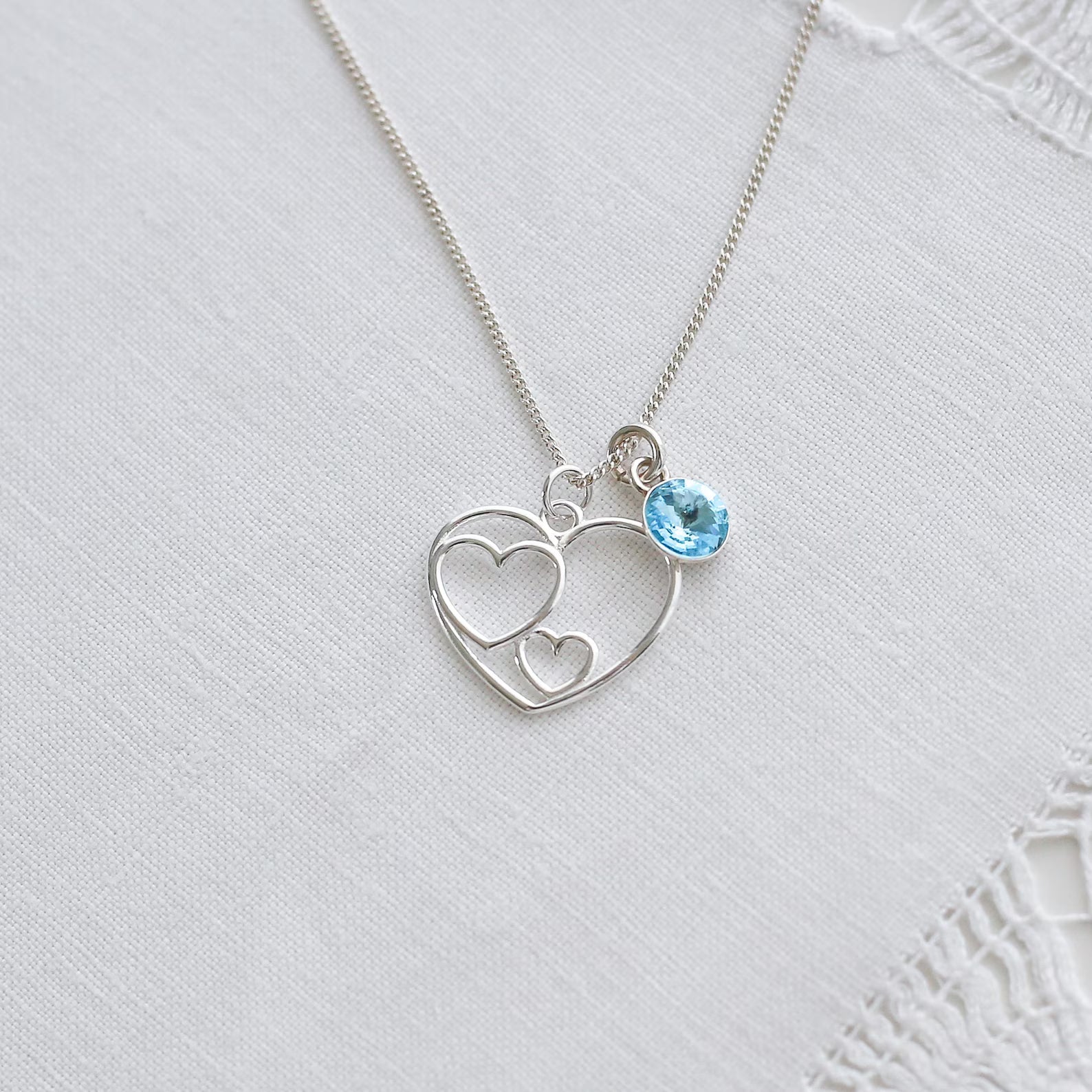 80th Birthday Gift - Heart Necklace