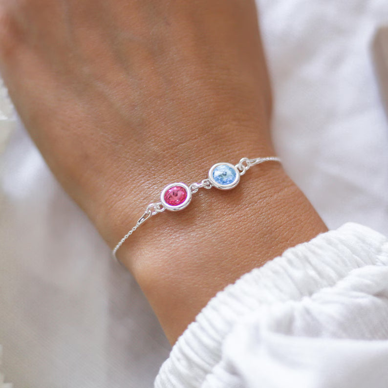 Double Birthstone Bracelet
