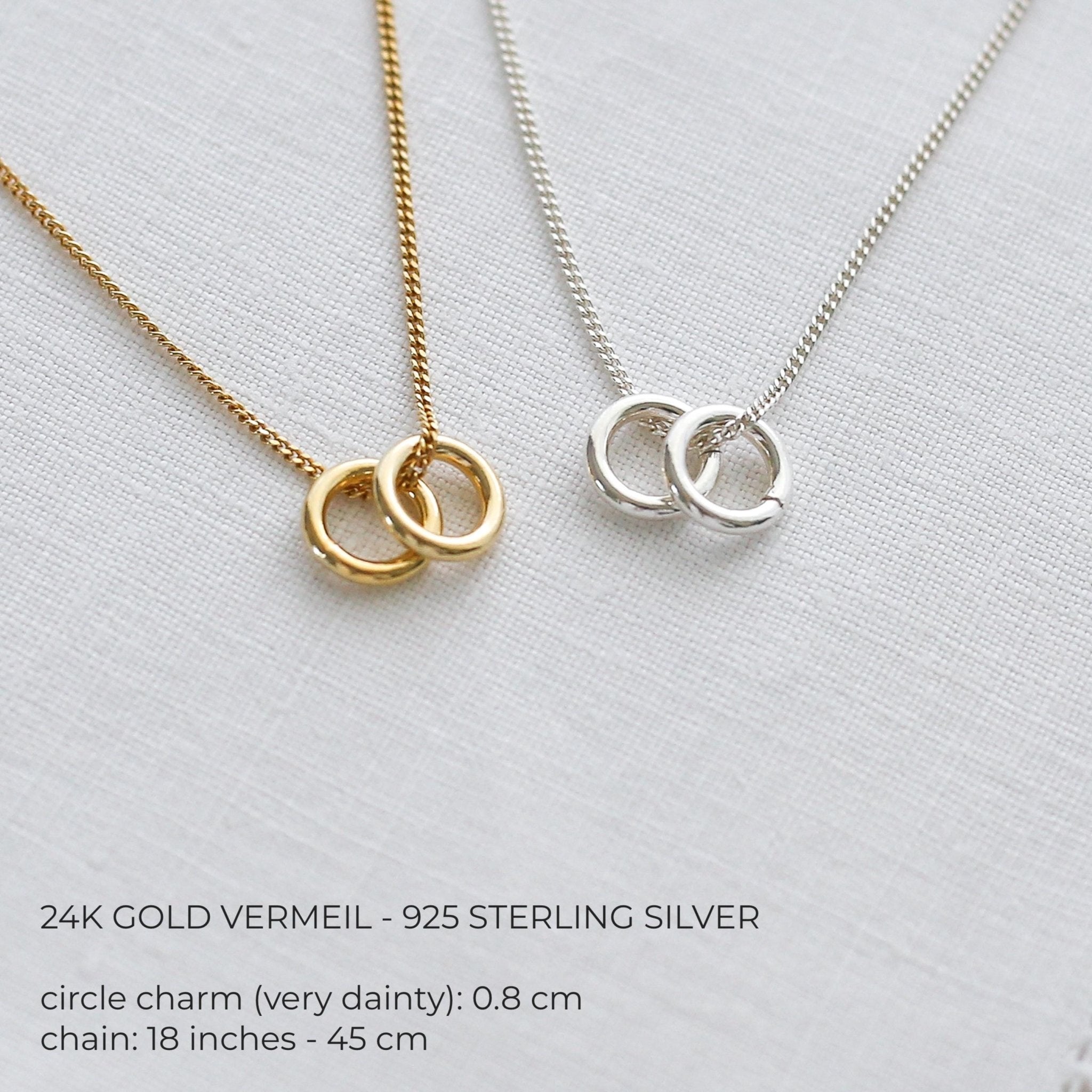 Chosen Sister - Tiny Rings Necklace
