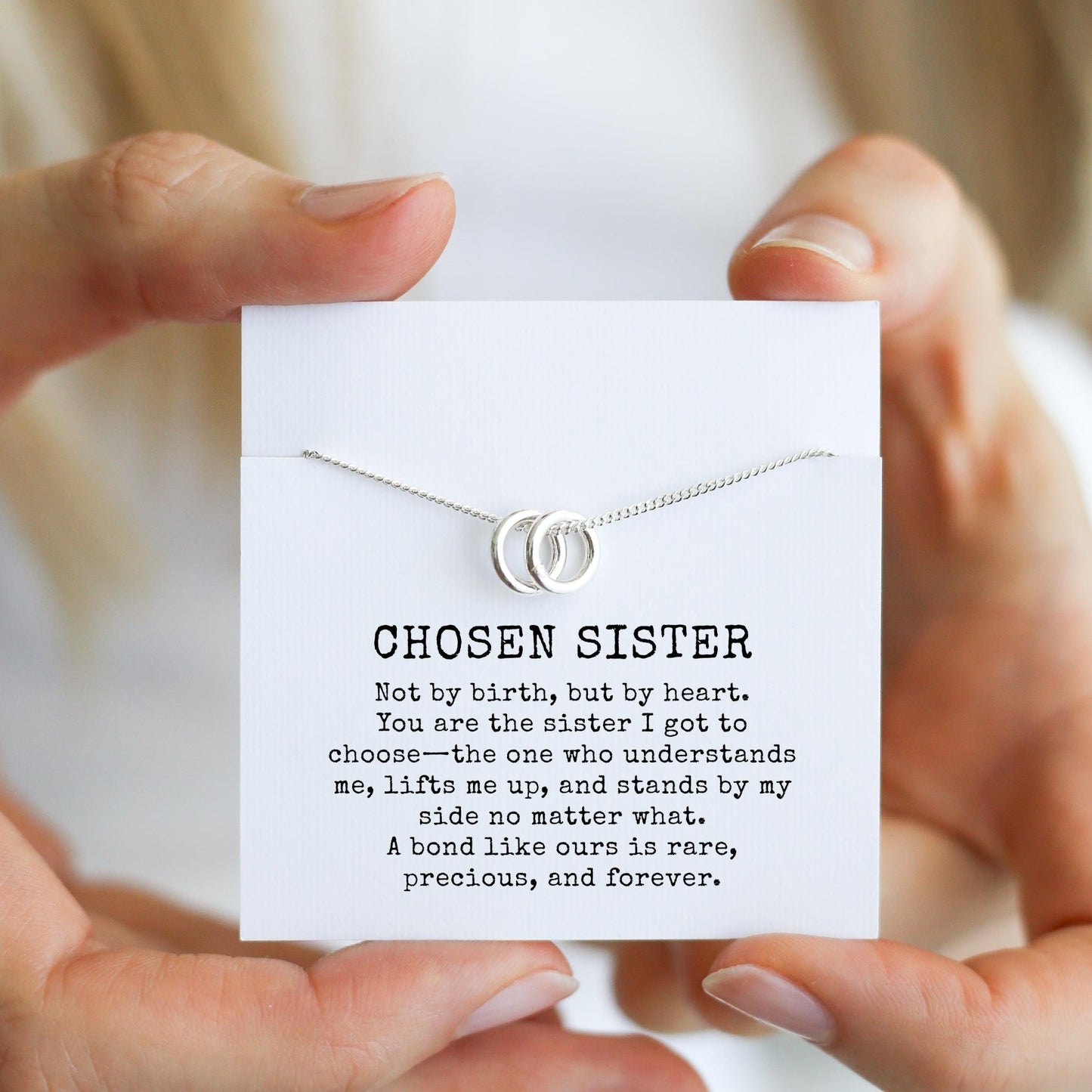 Chosen Sister - Tiny Rings Necklace