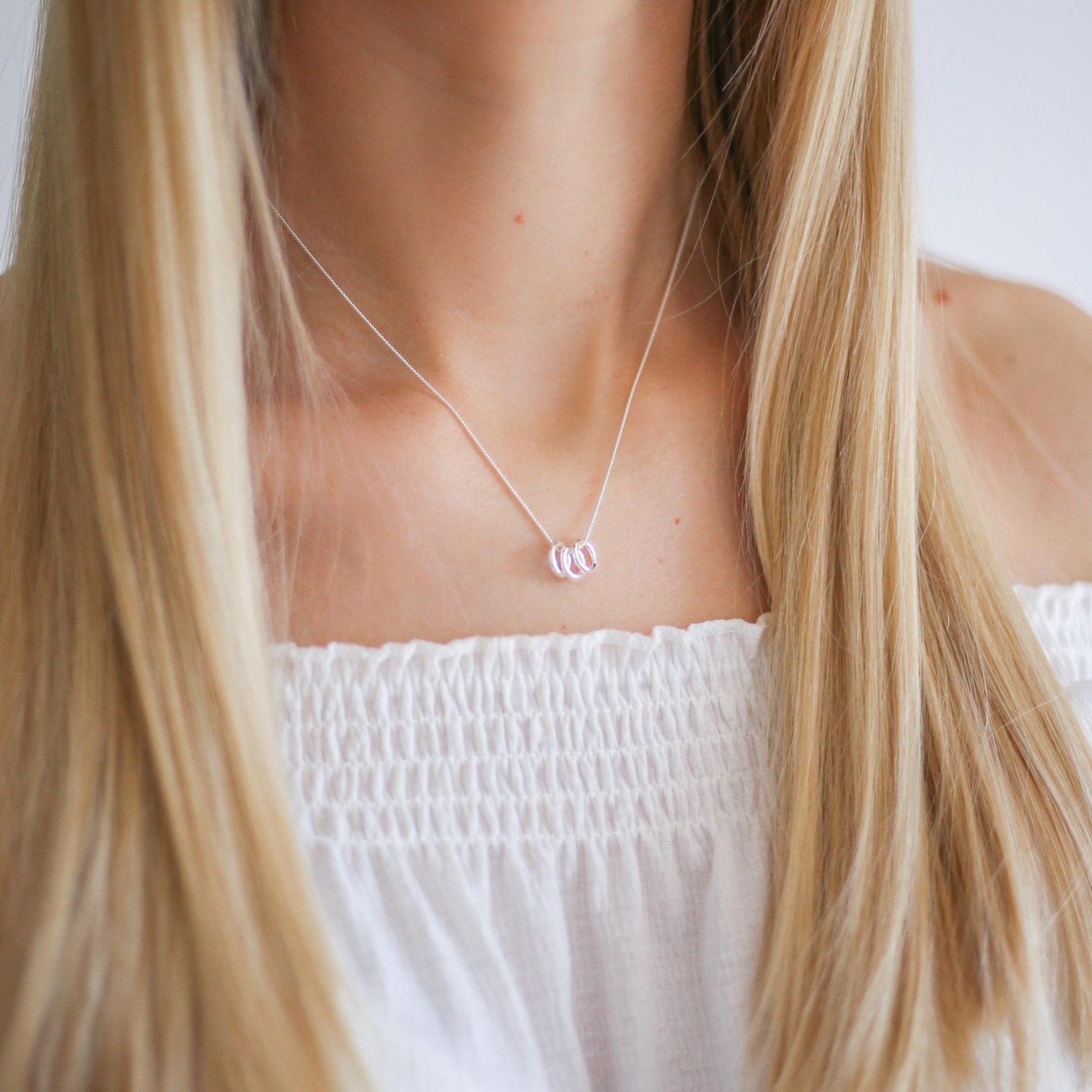 Chosen Sister - Tiny Rings Necklace