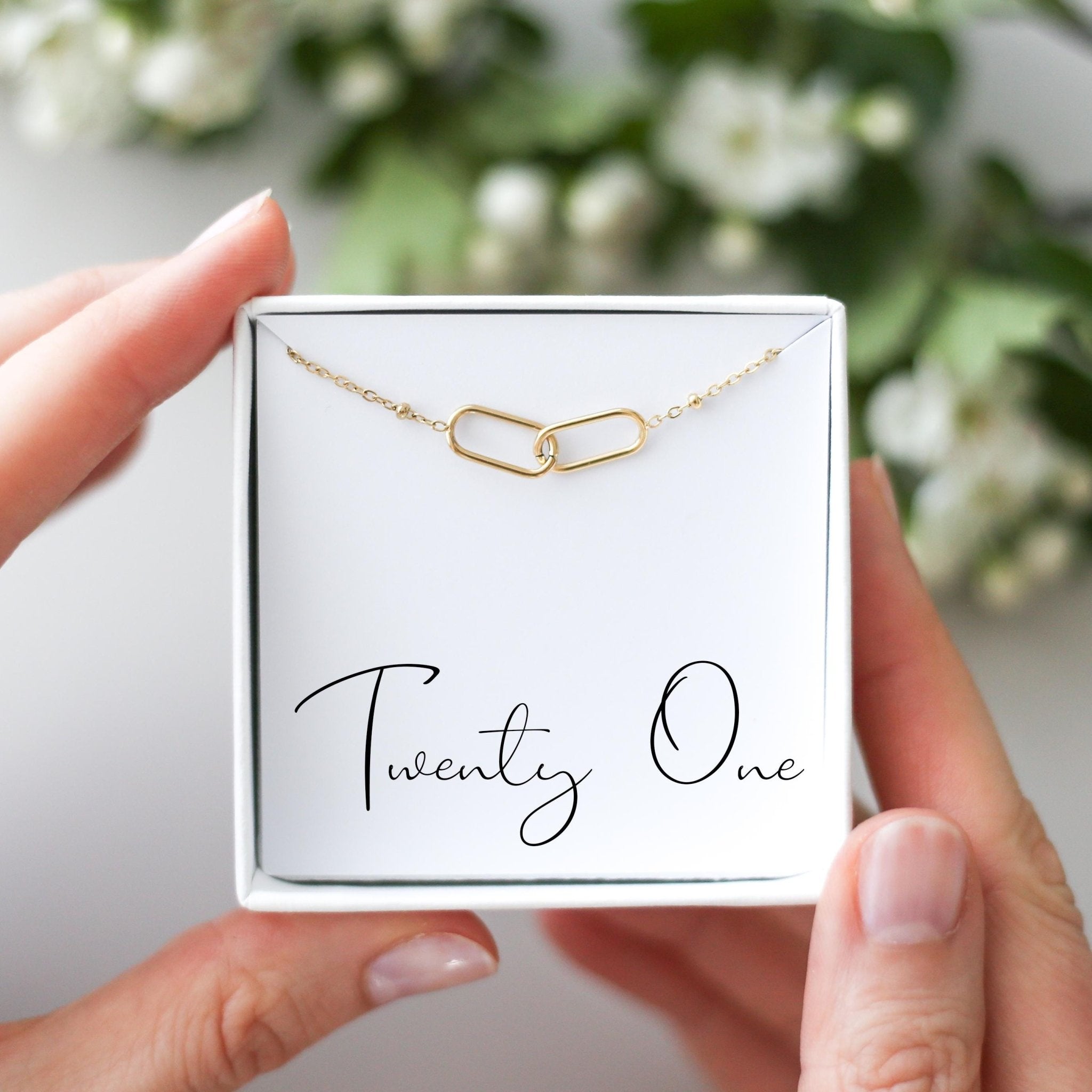 21st Birthday Gift – Interlocking Necklace