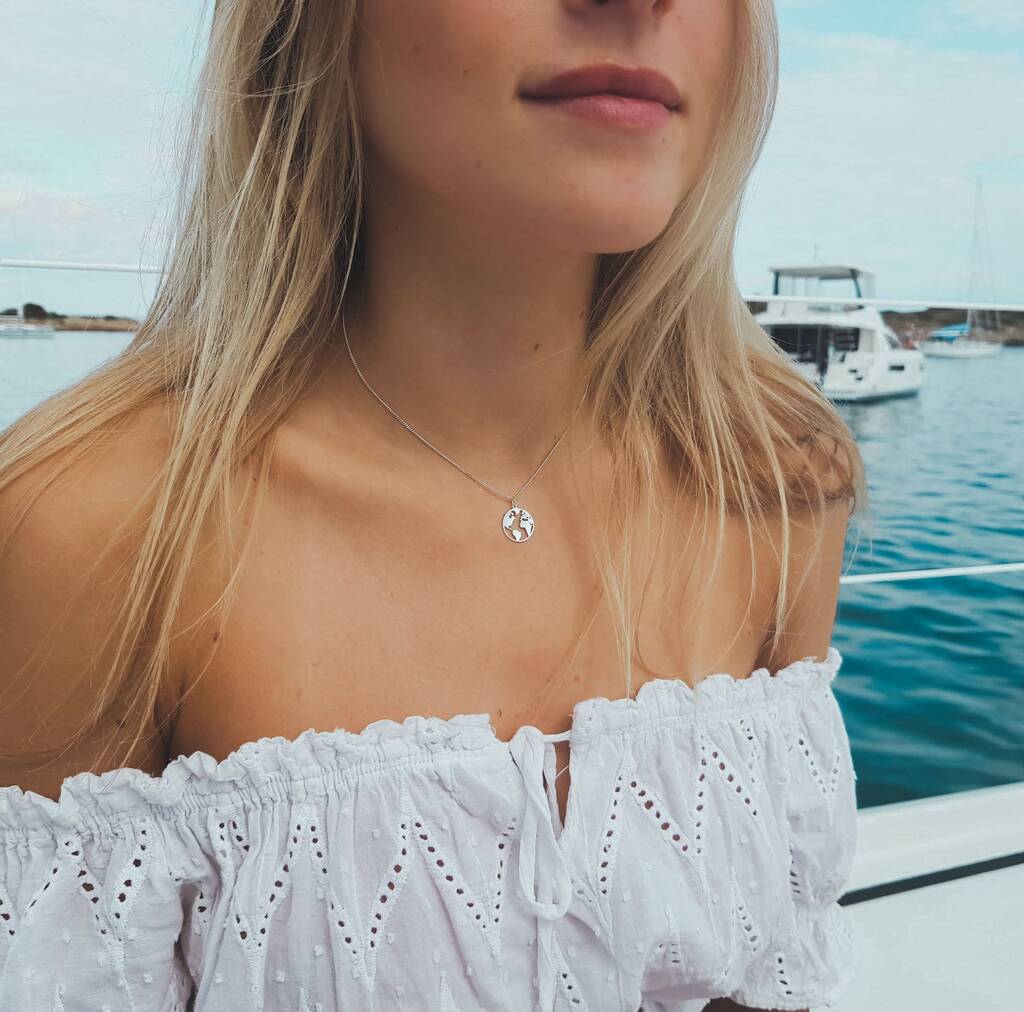 Map And Compass Necklace