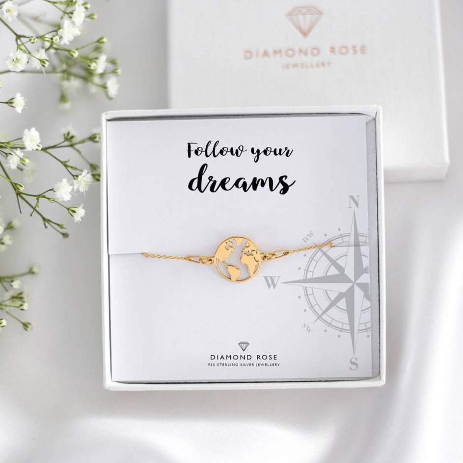 Follow Your Dreams - Map Bracelet