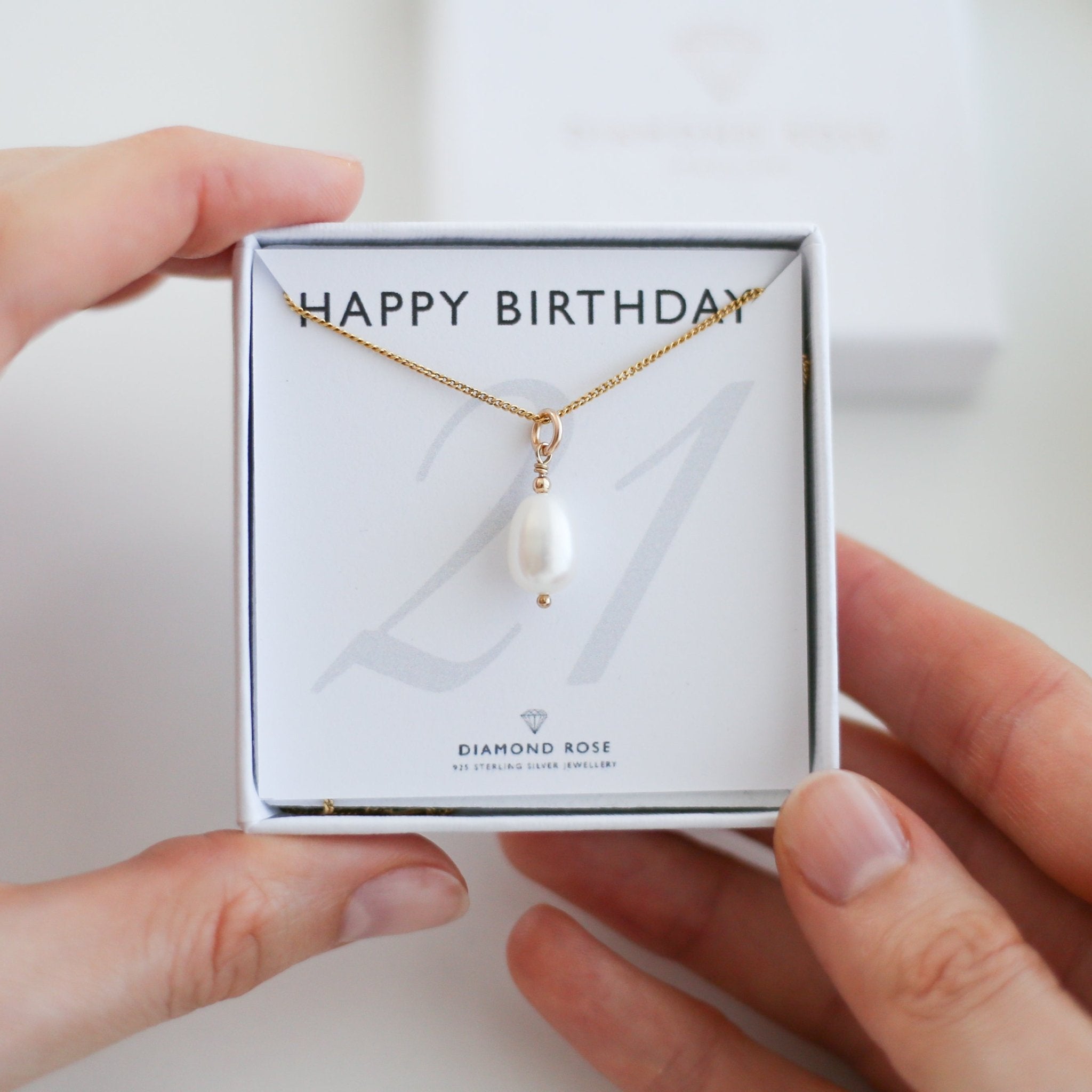 21st Birthday Pearl Necklace