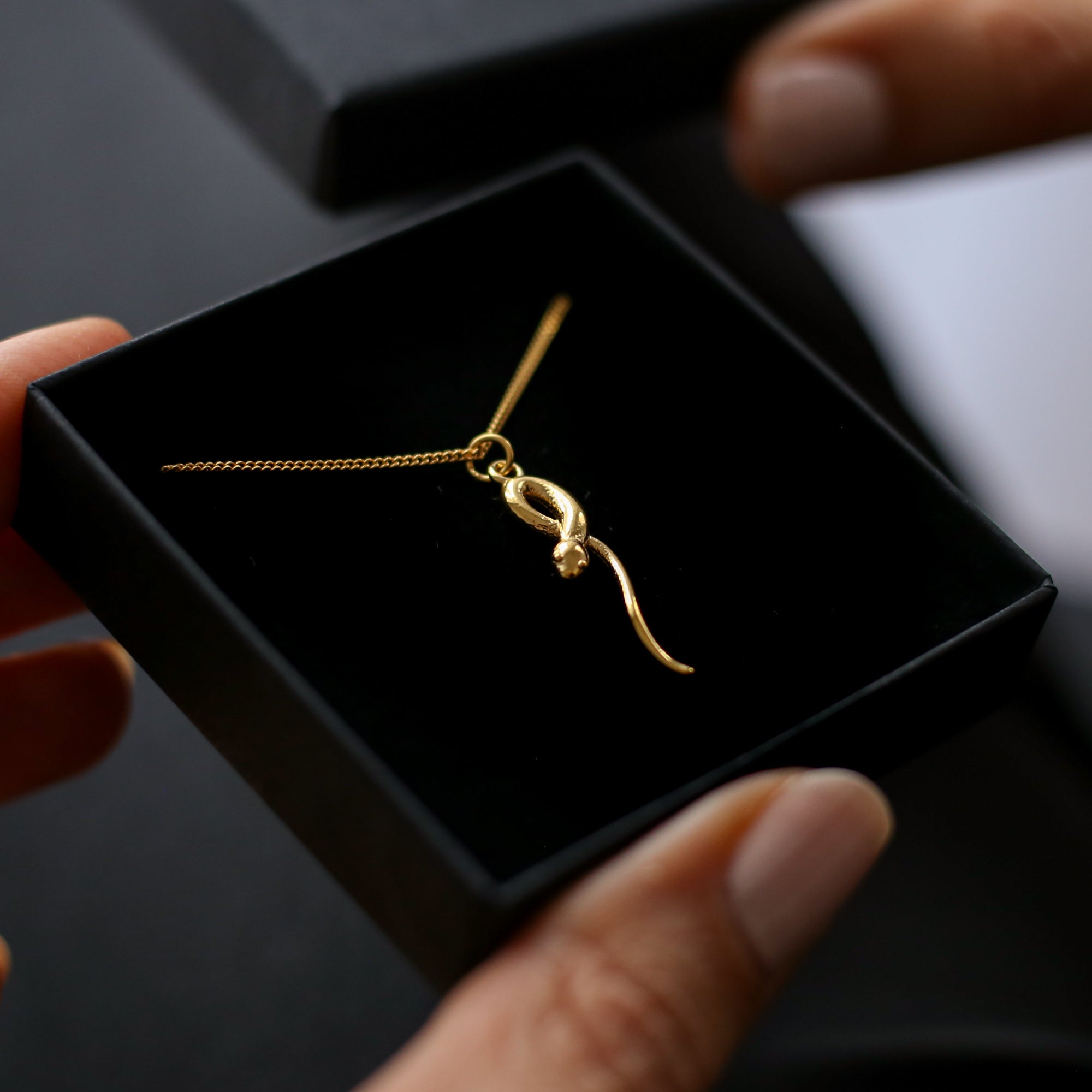 Snake Charm Necklace