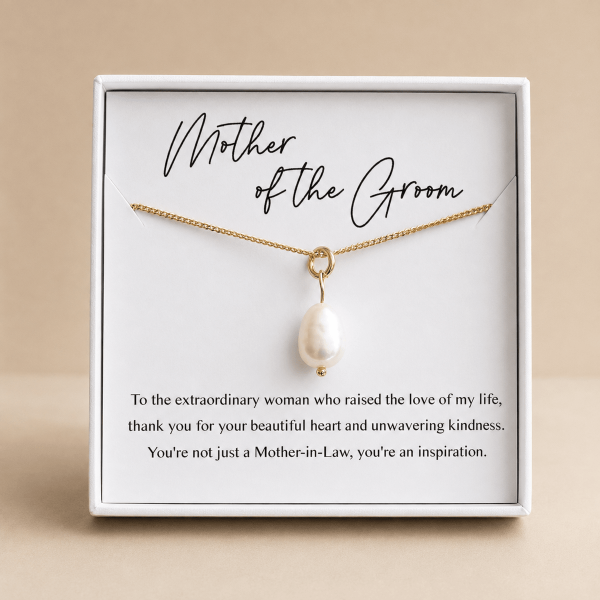 Mother of the Groom Pearl Necklace