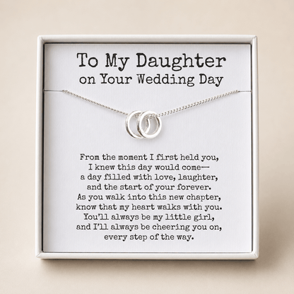To My Daughter - Wedding Day Necklace