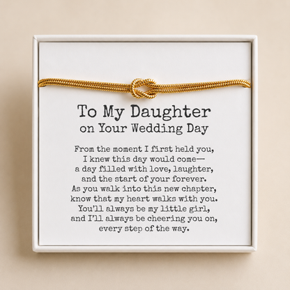 Daughter Wedding Day Knot Bracelet