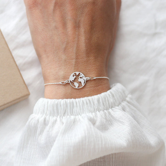 World Map Bracelet