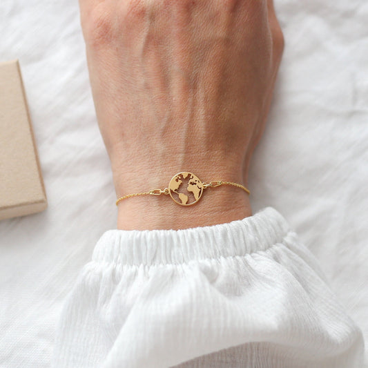 World Map Bracelet