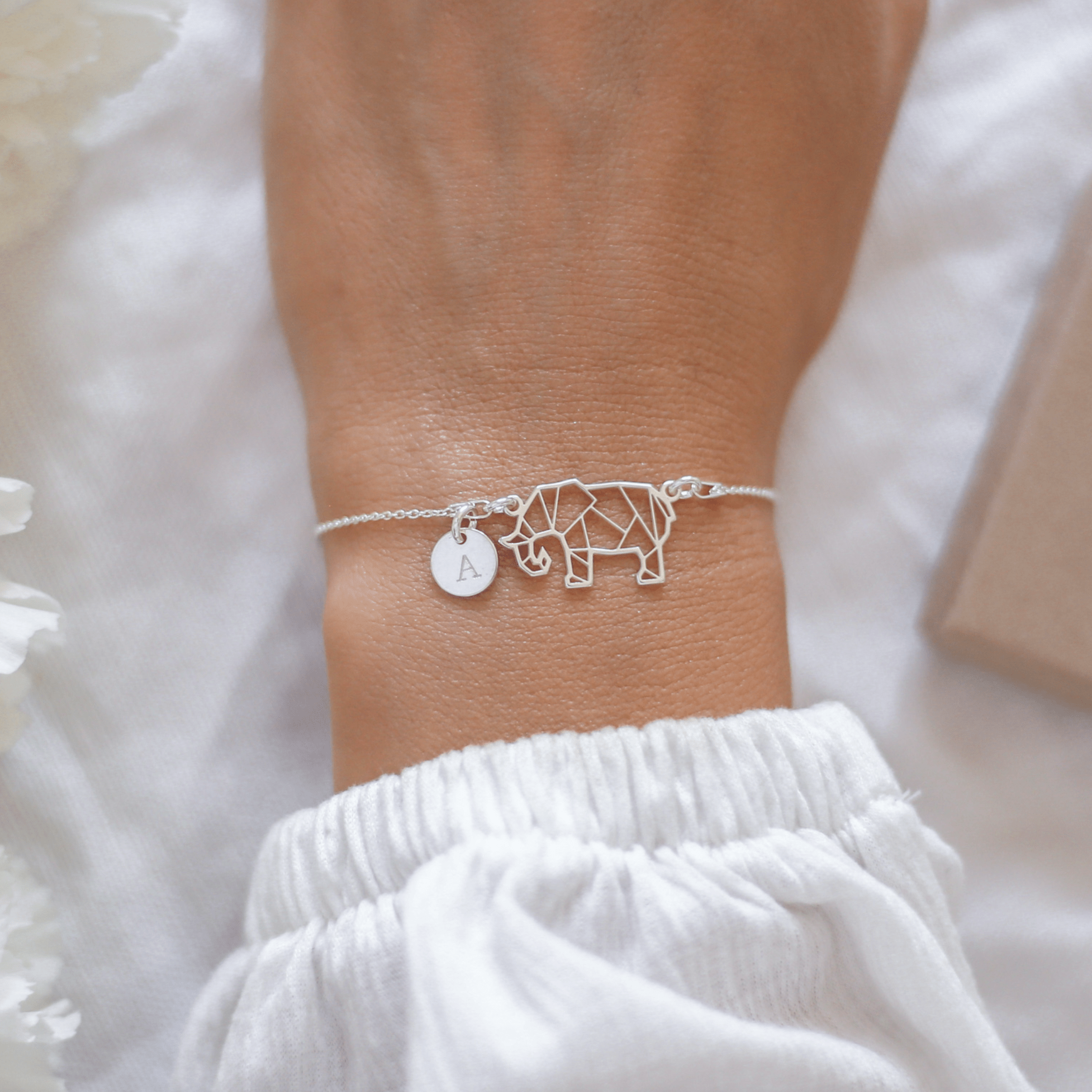 Personalised Elephant Bracelet