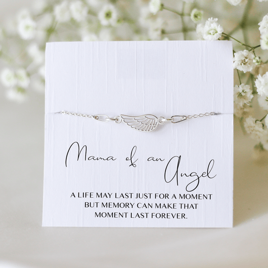 Mama of an Angel - Angel Wing Bracelet