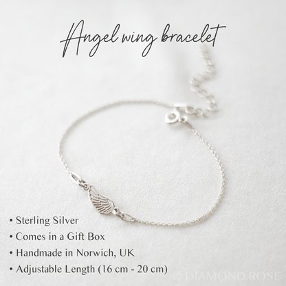 In Loving Memory - Angel Wing Bracelet