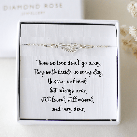 Gift For Loss - Angel Wing Bracelet
