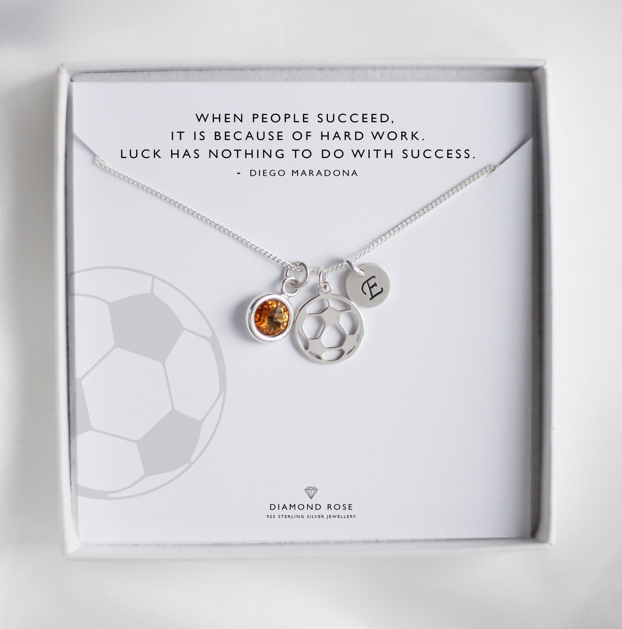 Personalised Football Necklace