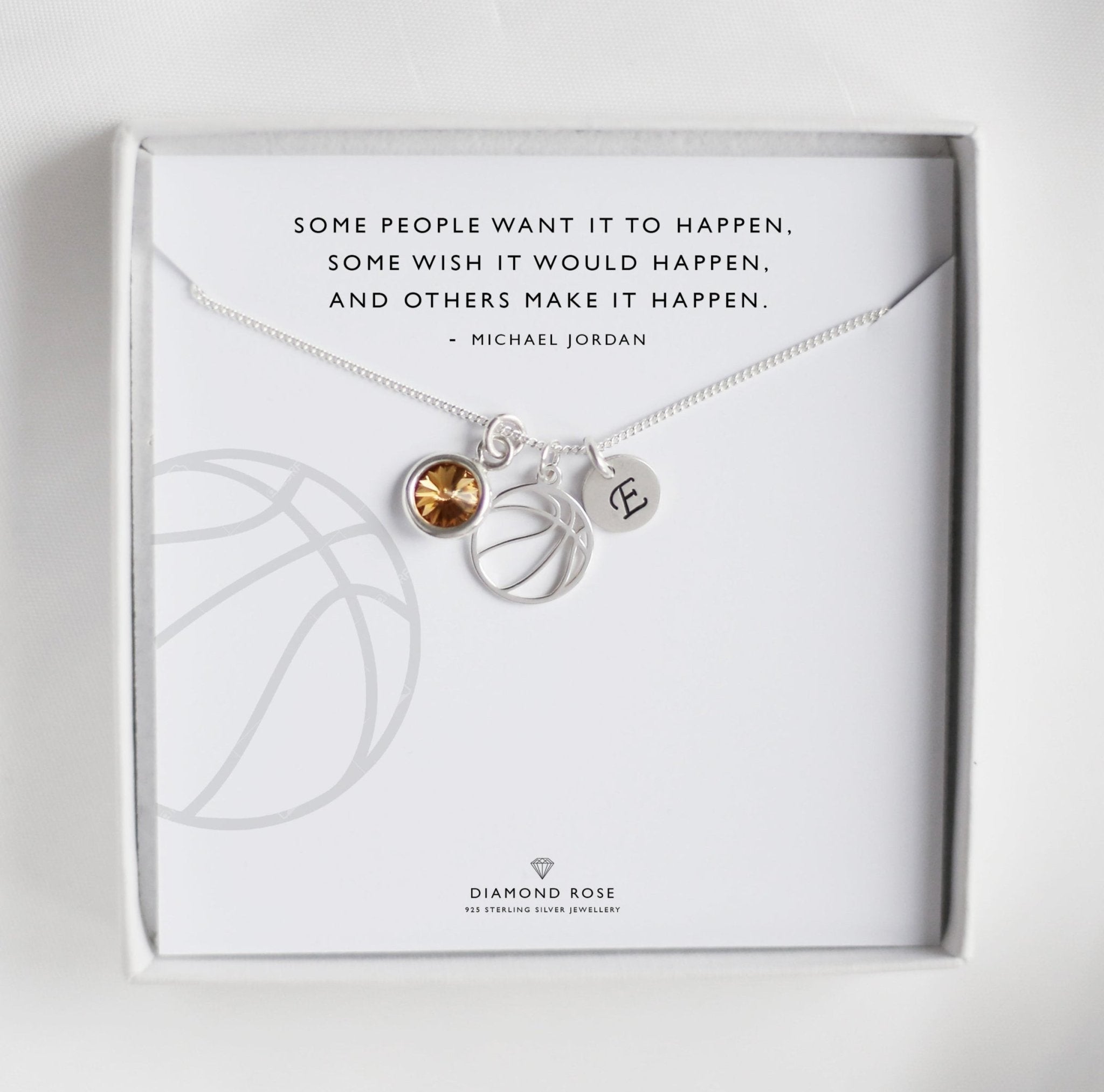 Personalised Basketball Necklace