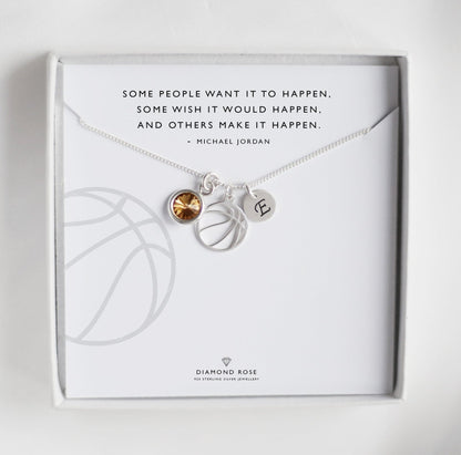 Personalised Basketball Necklace
