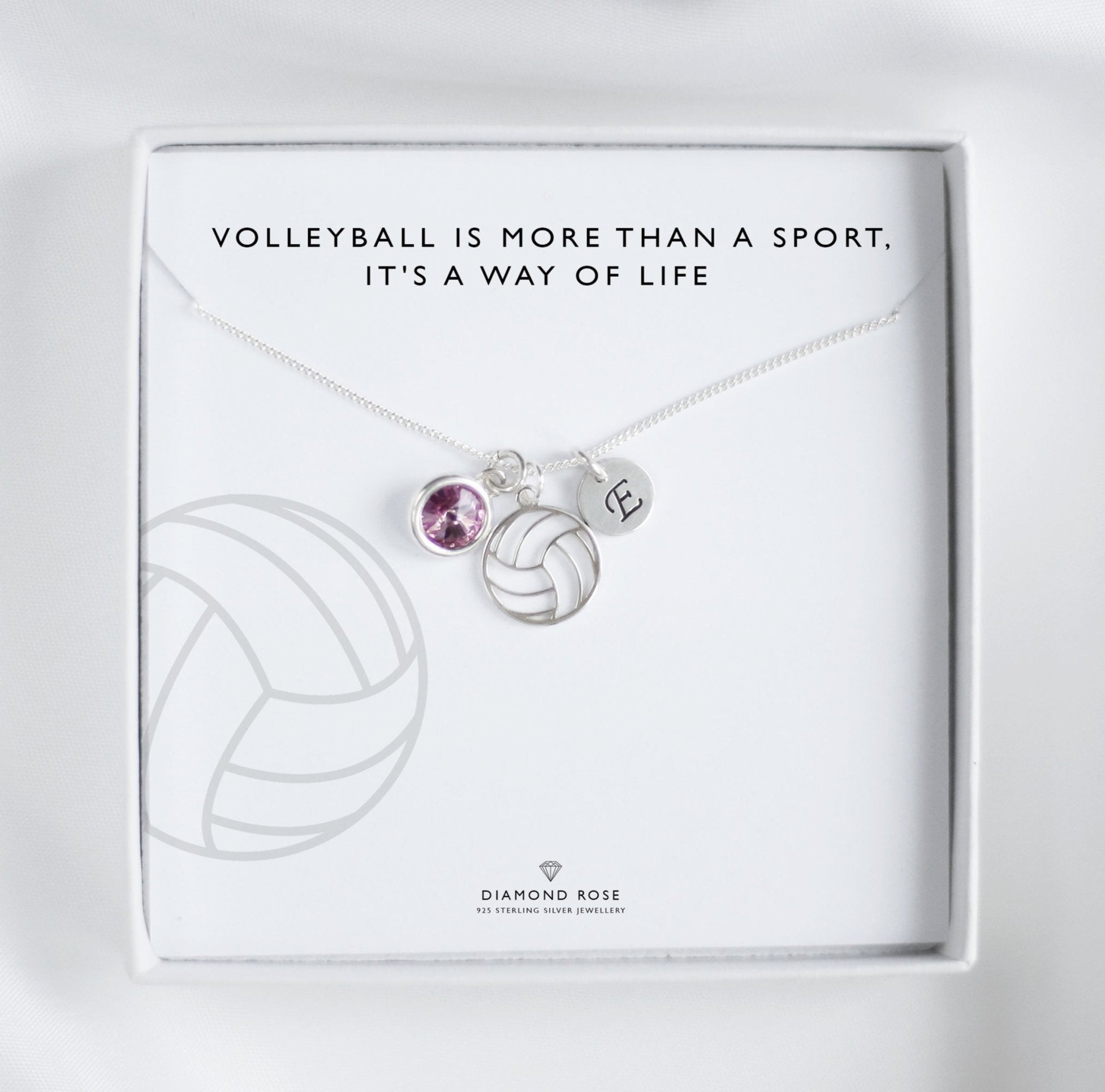 Personalised Volleyball Necklace
