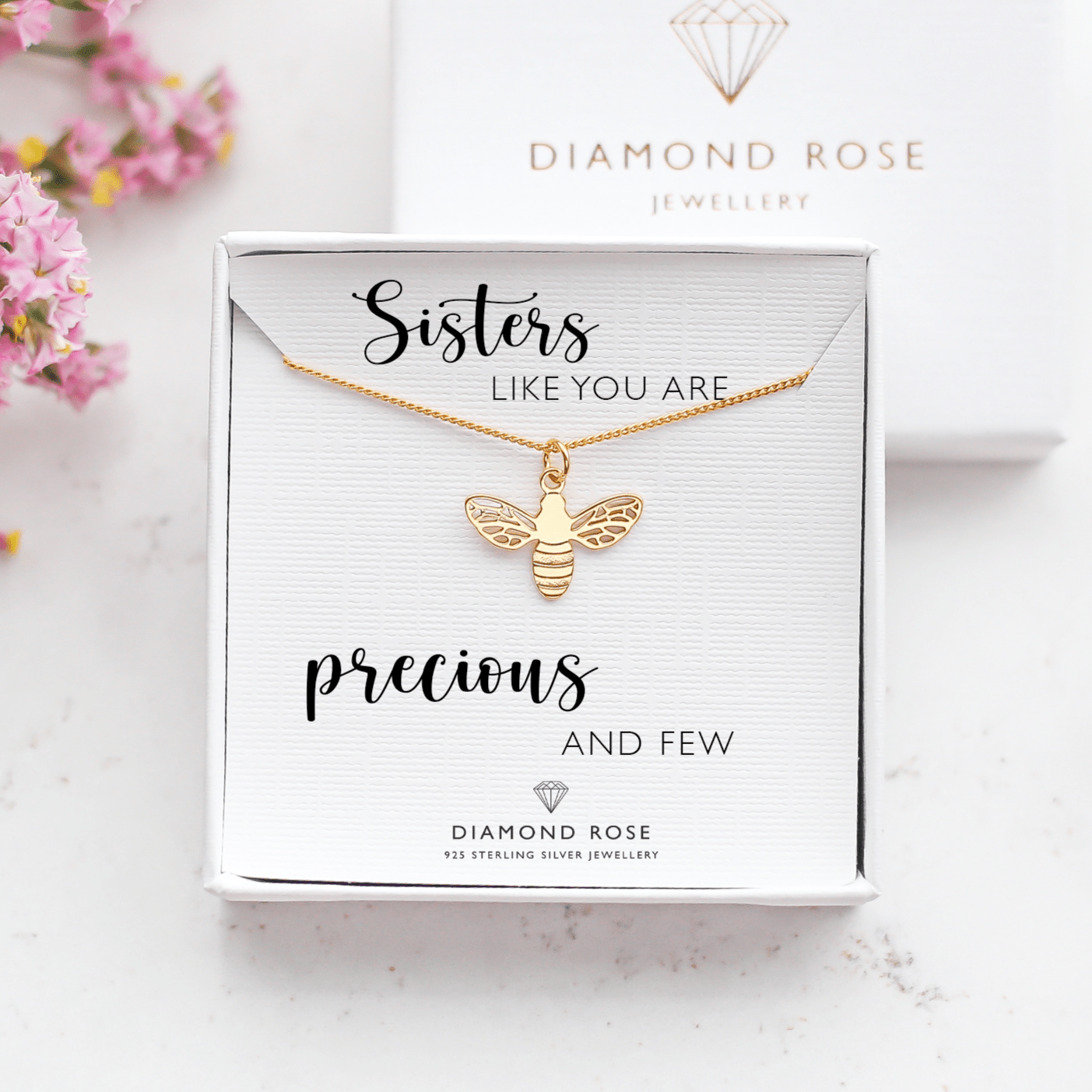 Gift For Sister - Bee Necklace