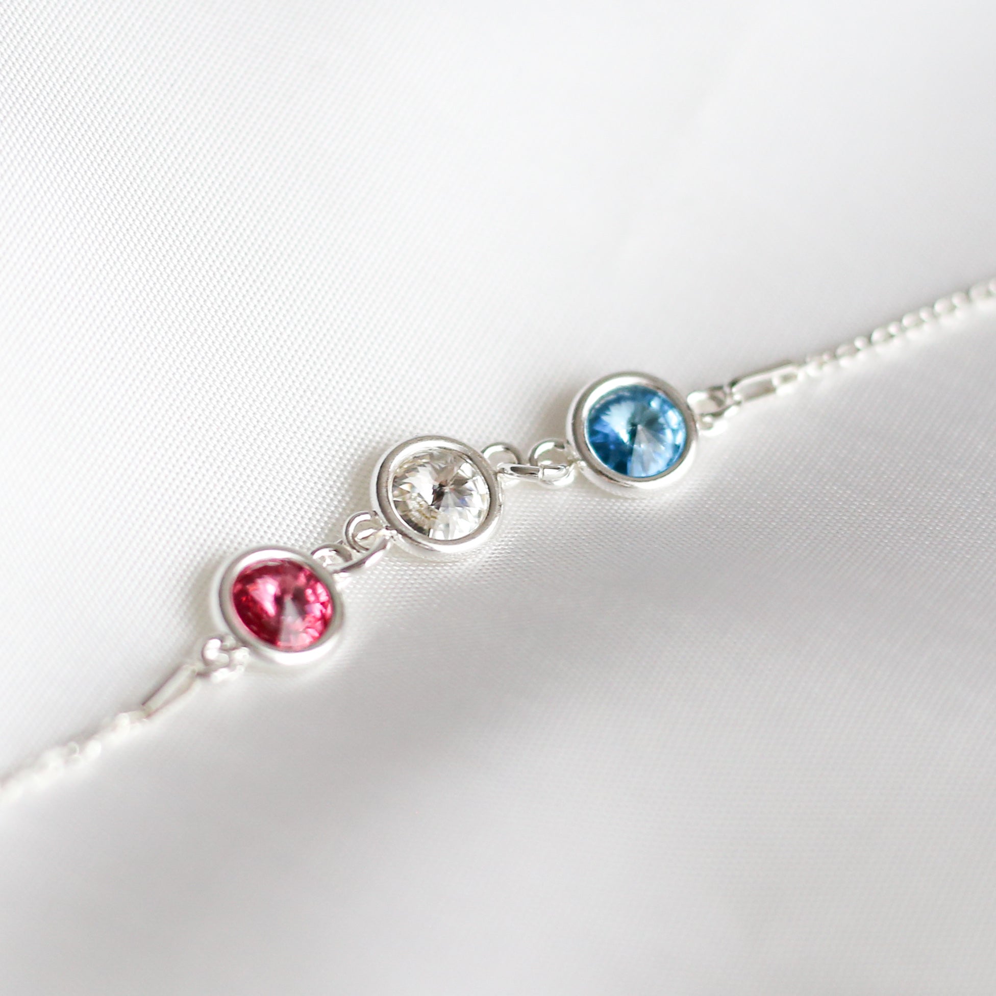 Three Birthstone Bracelet