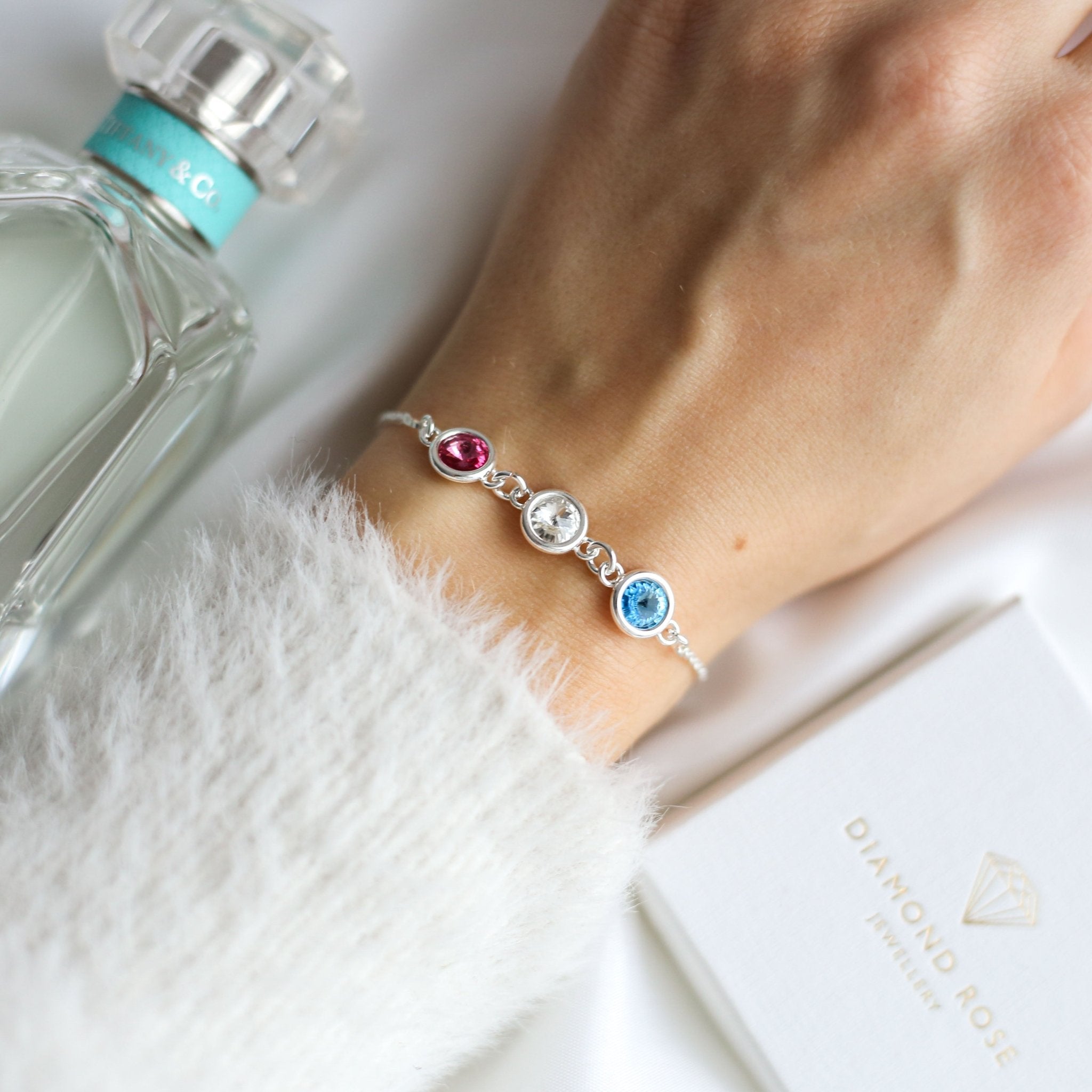 Three Birthstone Bracelet
