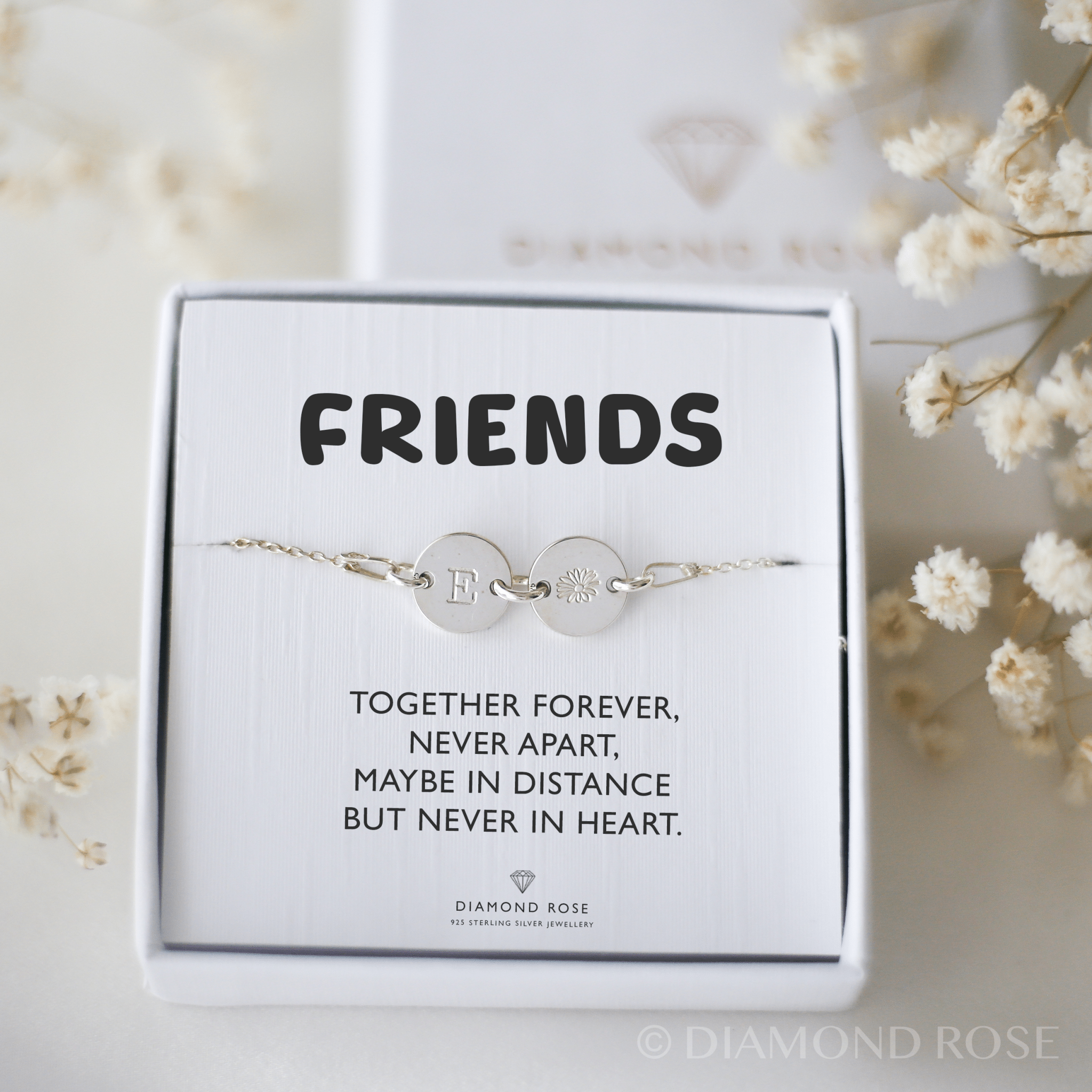 Gift For Friend - Two Discs Bracelet