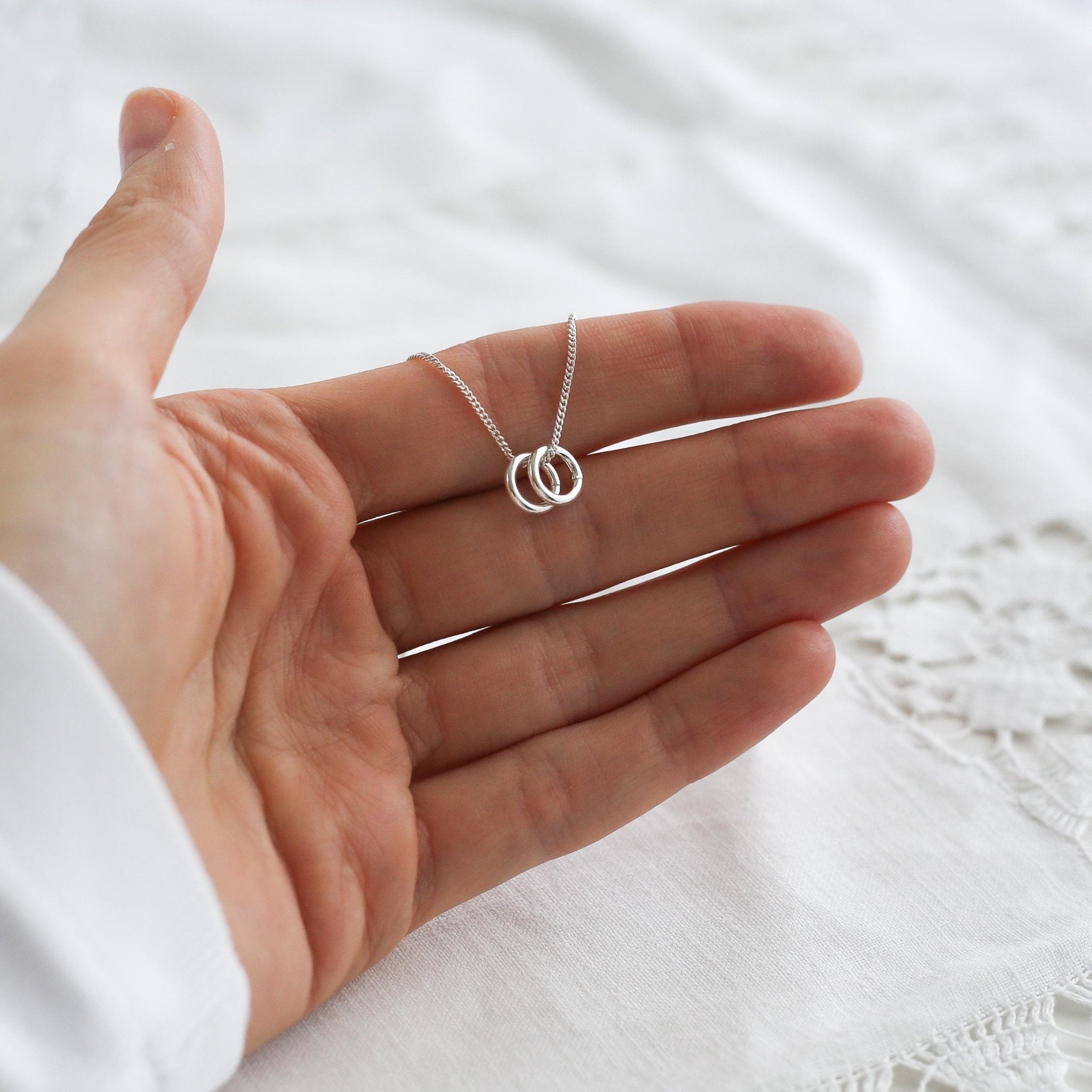 Mama of Two Angels Necklace