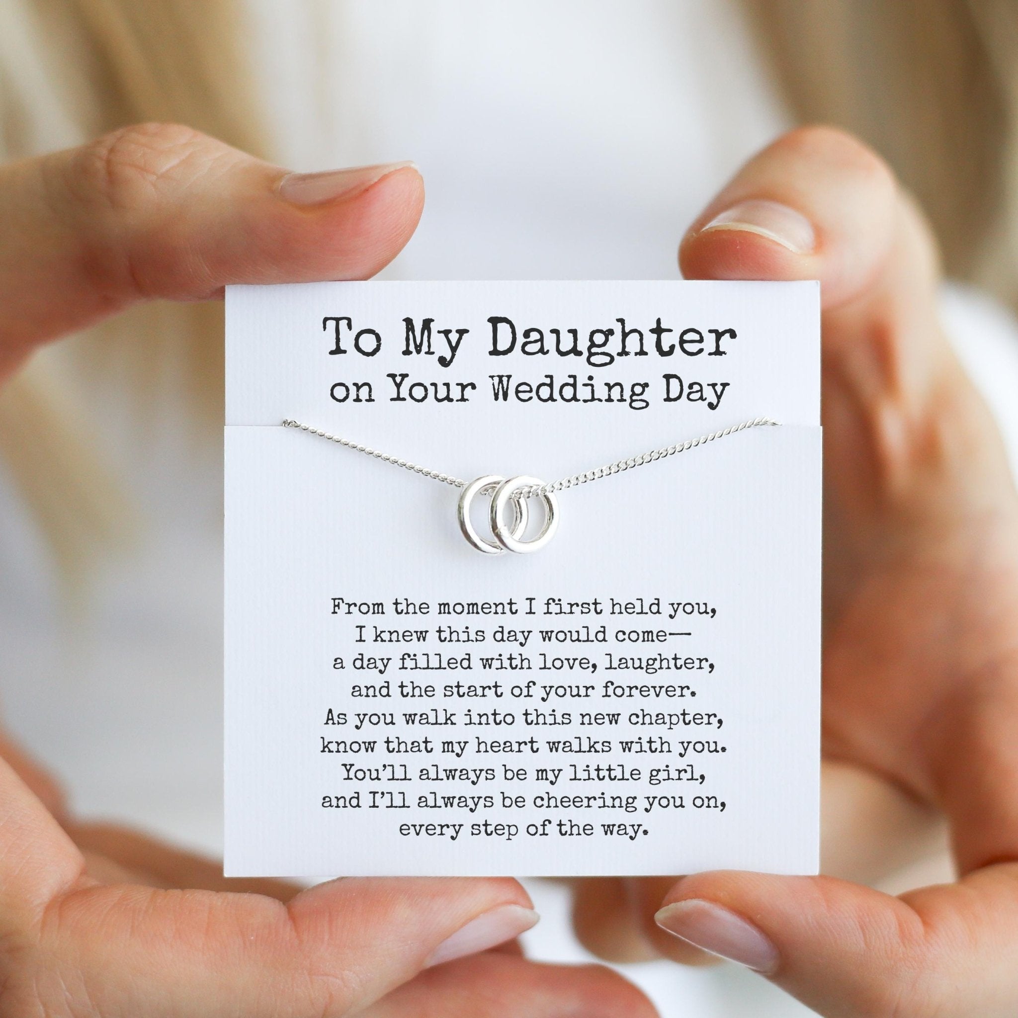 To My Daughter - Wedding Day Necklace