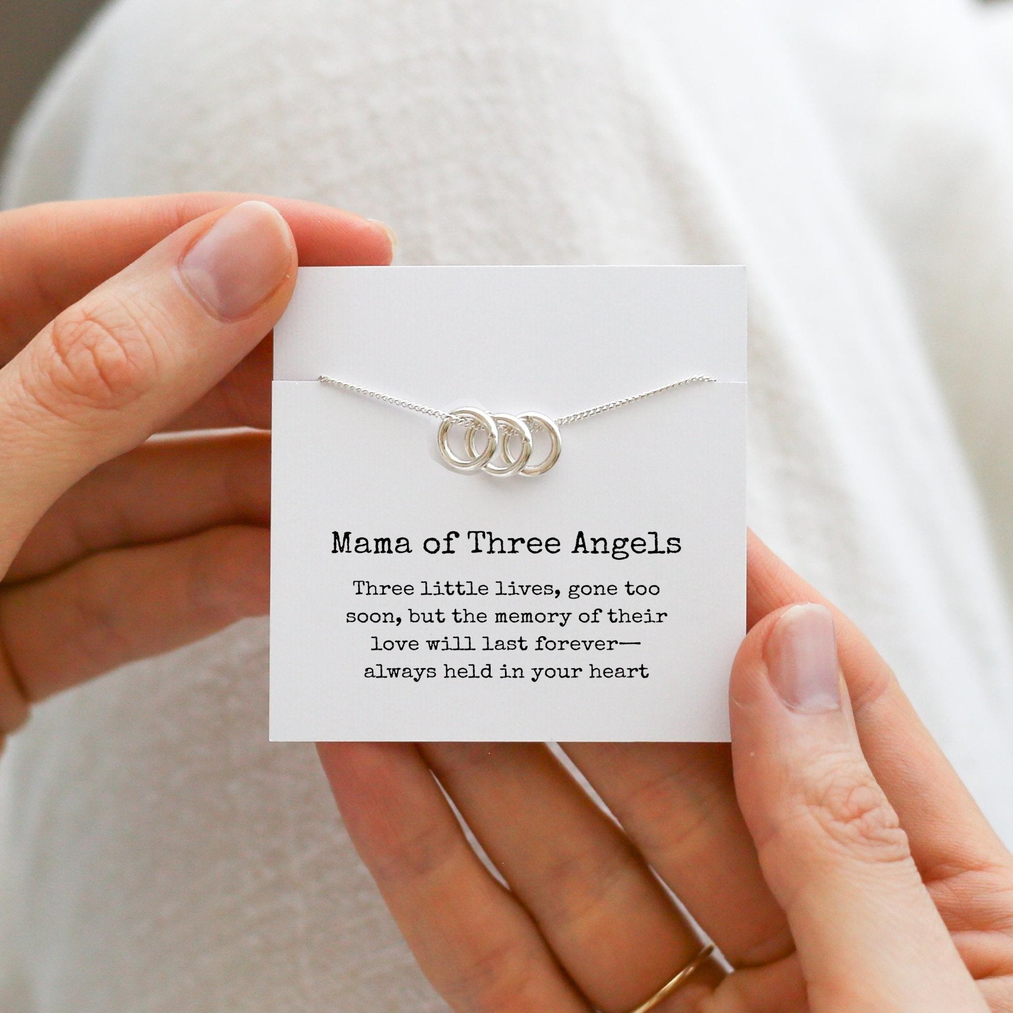 Mama of Two Angels Necklace