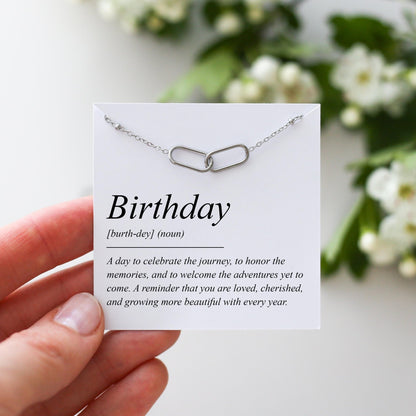 Birthday Gift For Her - Interlocking Necklace