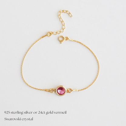 Graduation Birthstone Bracelet