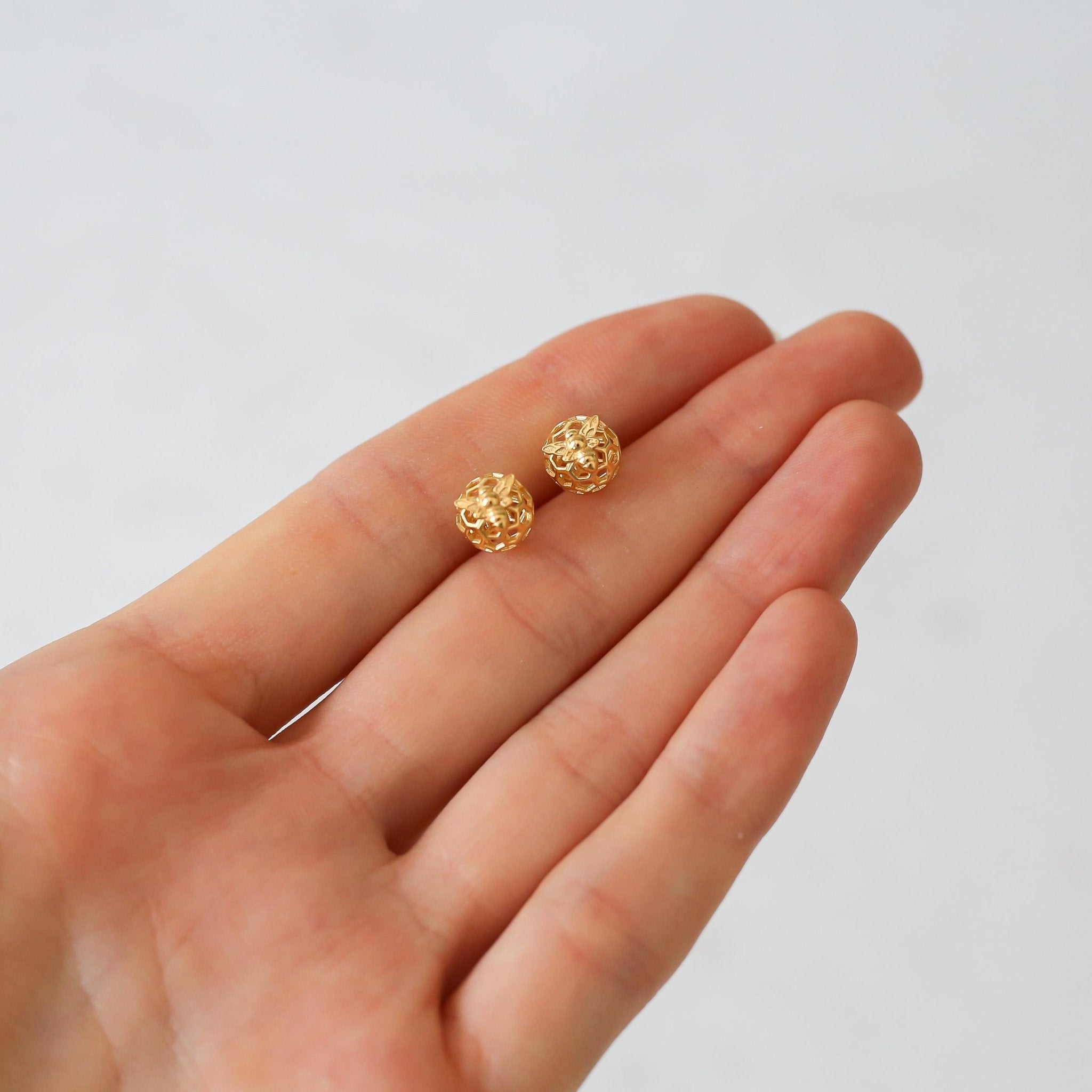 Queen Bee Stud Earrings