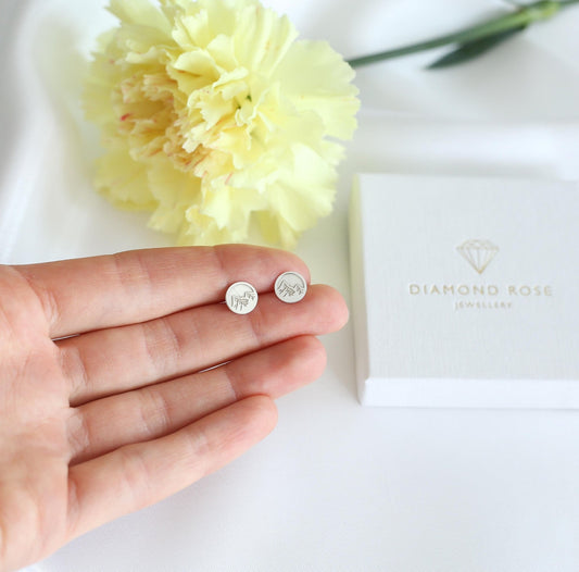 Mountain Stud Earrings