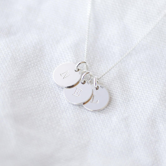 Personalised Initial Disc Necklace