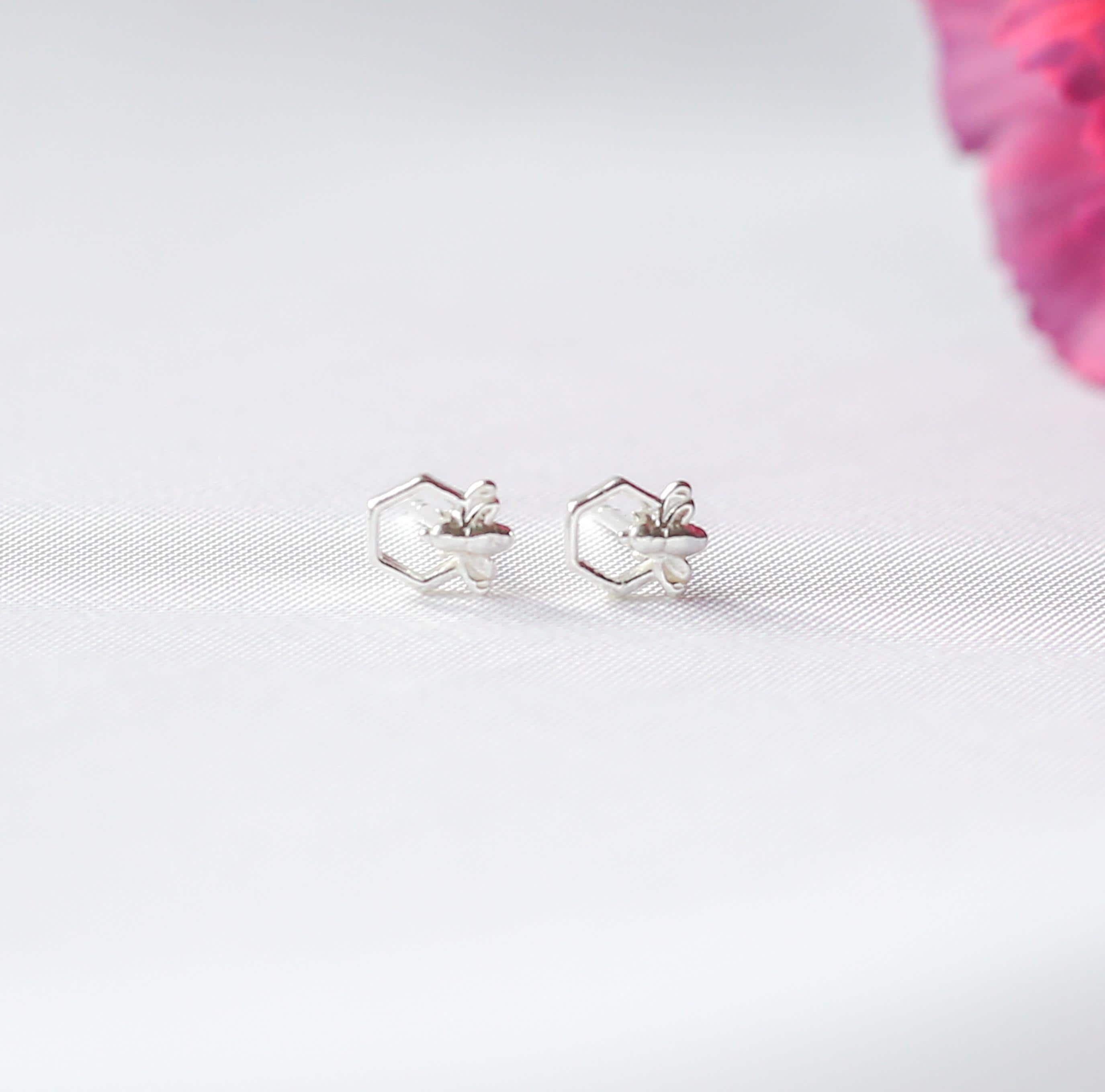 Miniature Bee Stud Earrings